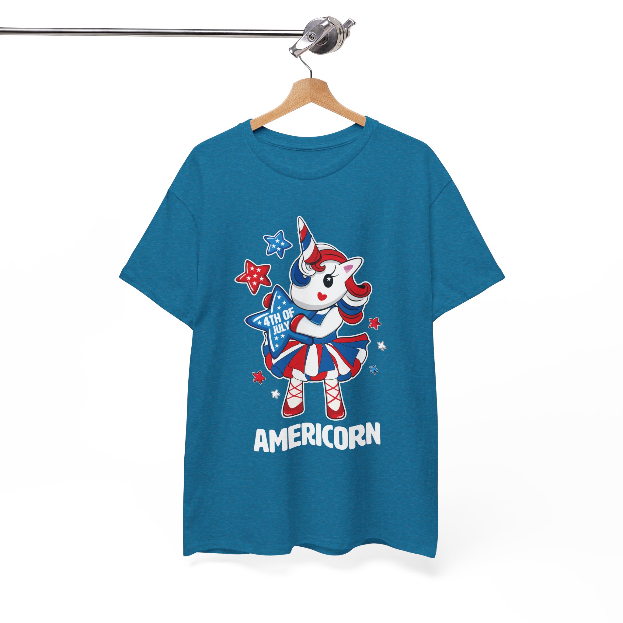 Americorn Patriotic T-Shirt – 4th of July Unicorn Tee - Image 6