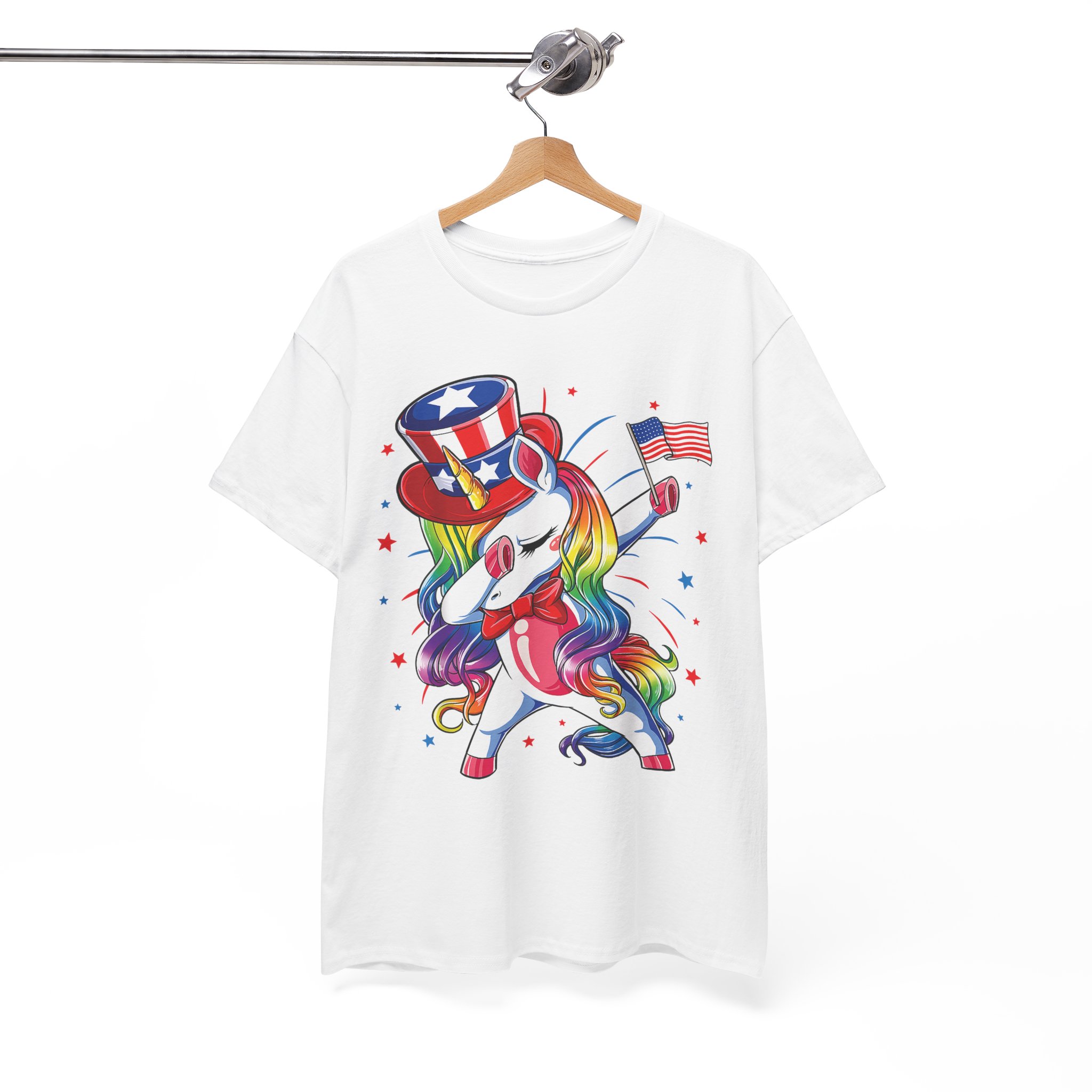 Patriotic Dabbing Unicorn, America 4th of July Shirt