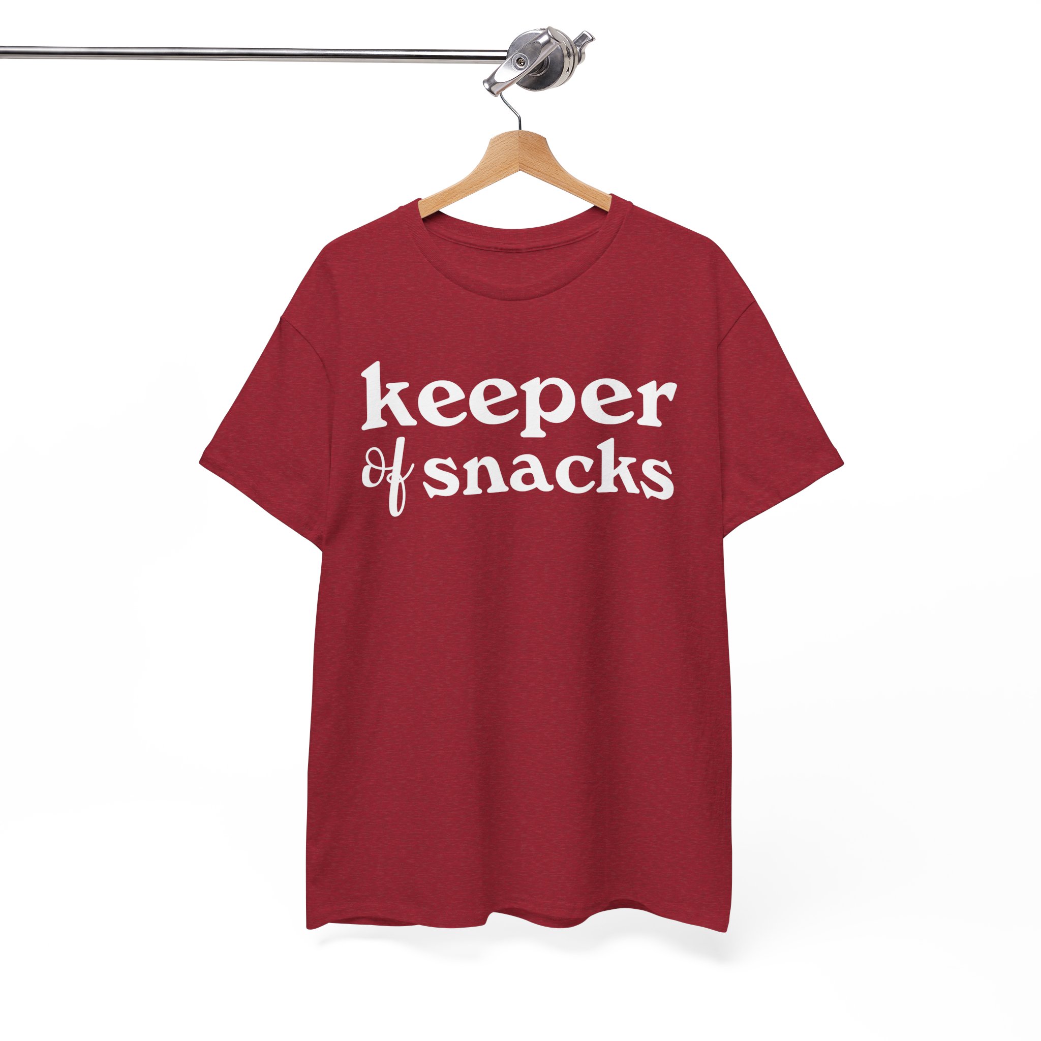 Keeper of Snacks Funny Snack Lover Tee - Image 11