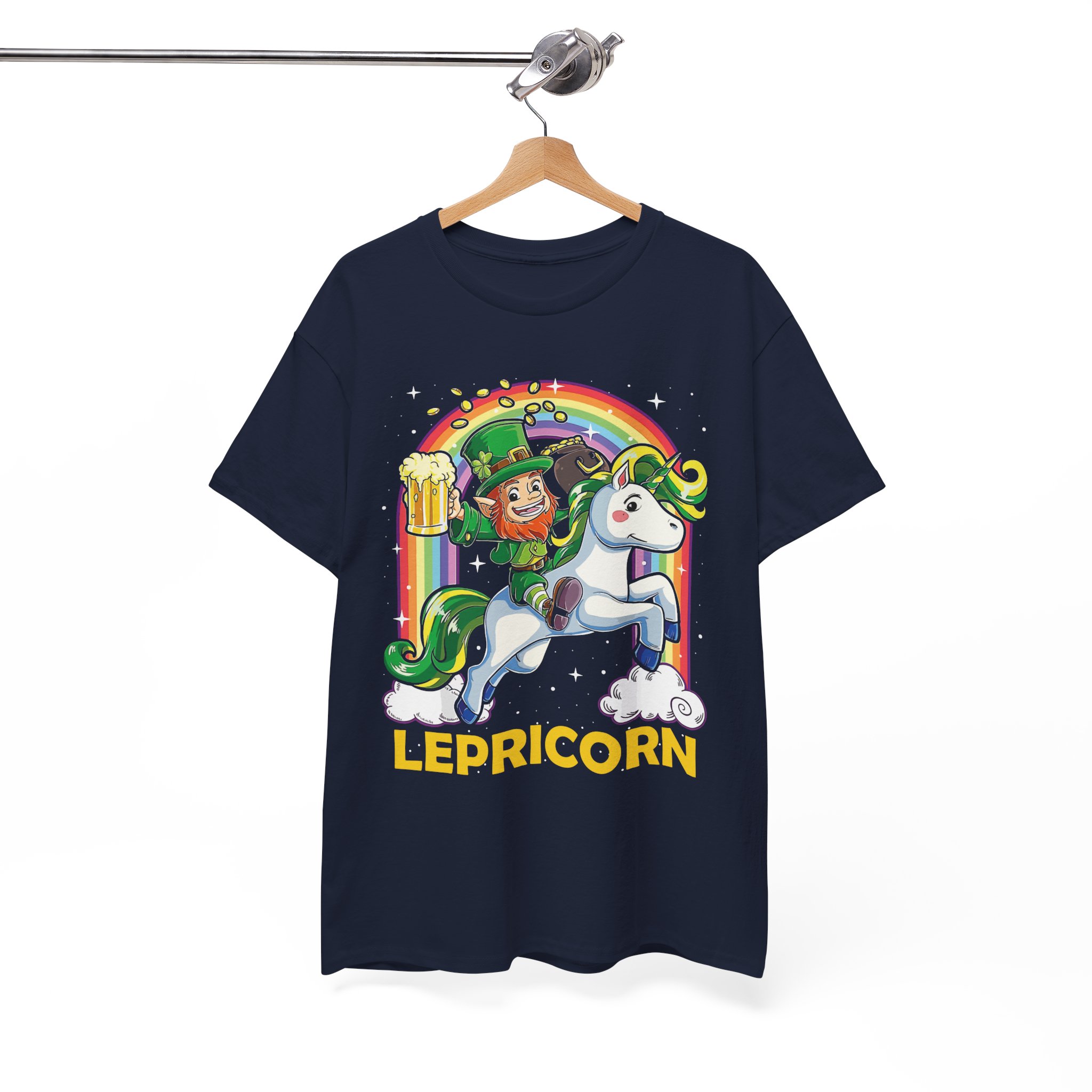 Lepricorn Leprechaun Unicorn St. Patrick's Day T-Shirt - Image 5
