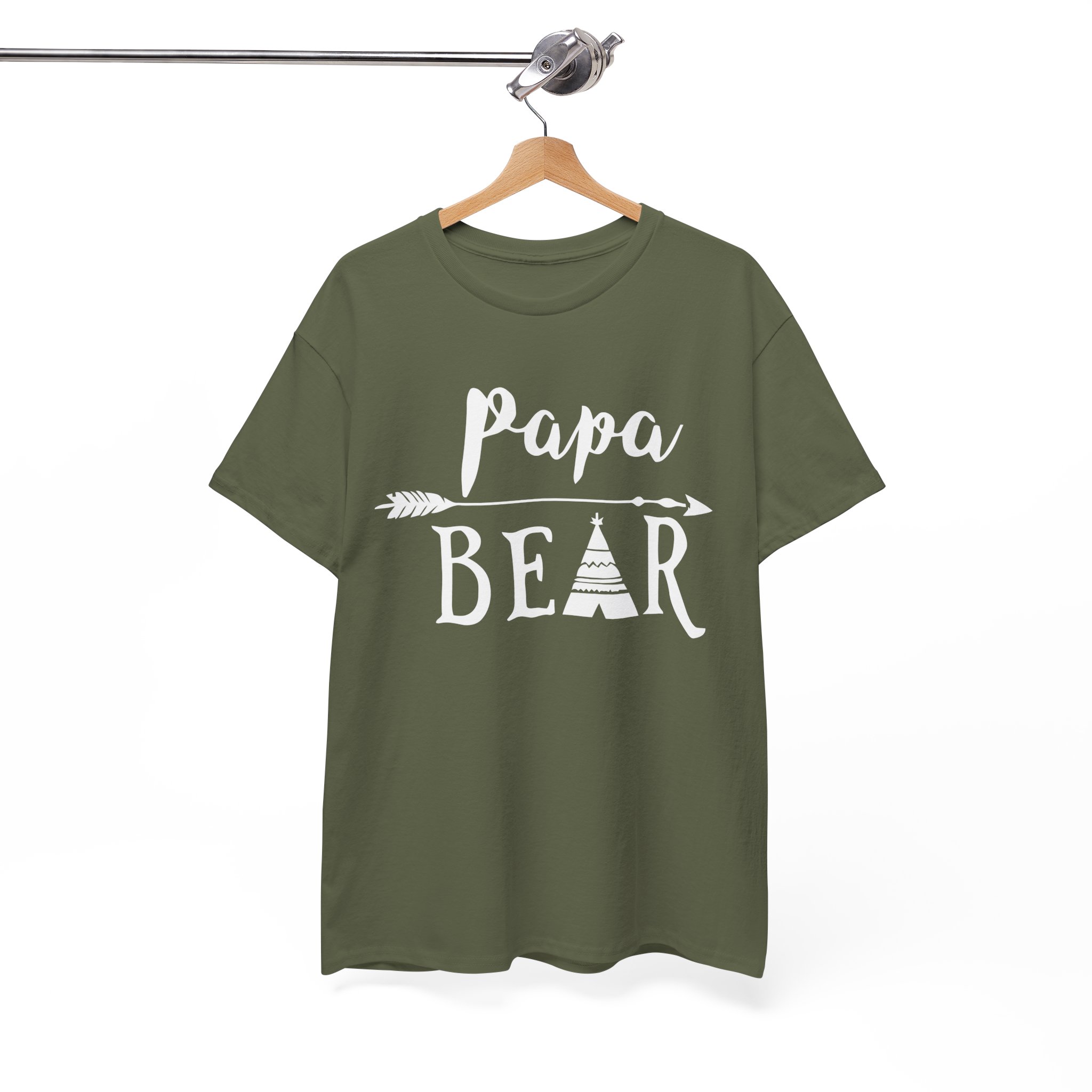 Papa Bear Father's Day Gift T-Shirt - Image 6