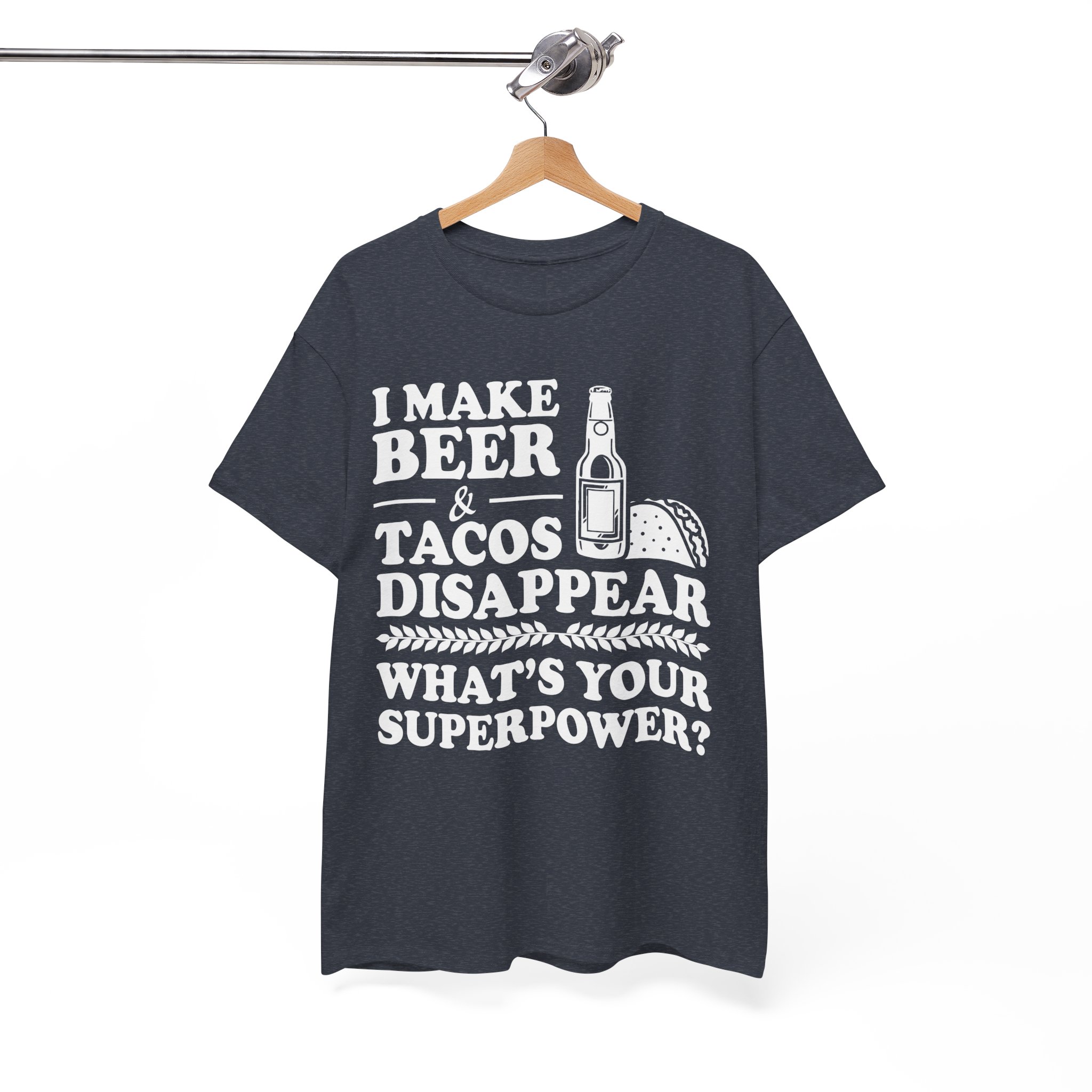 Beer & Tacos Lover T-Shirt - Image 9
