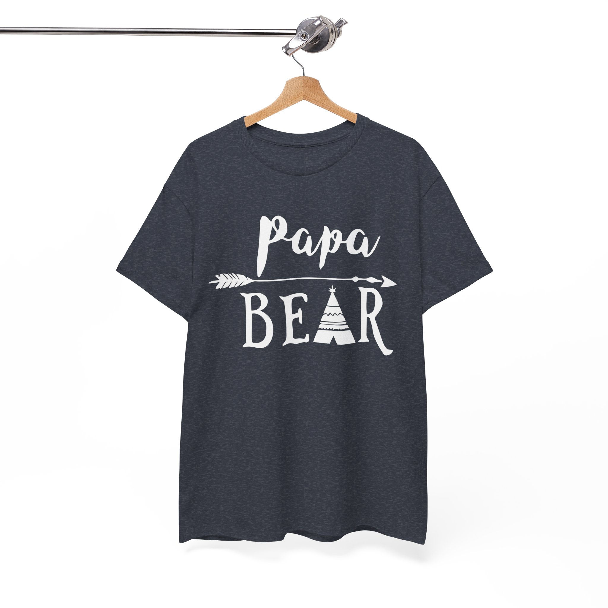 Papa Bear Father's Day Gift T-Shirt - Image 12