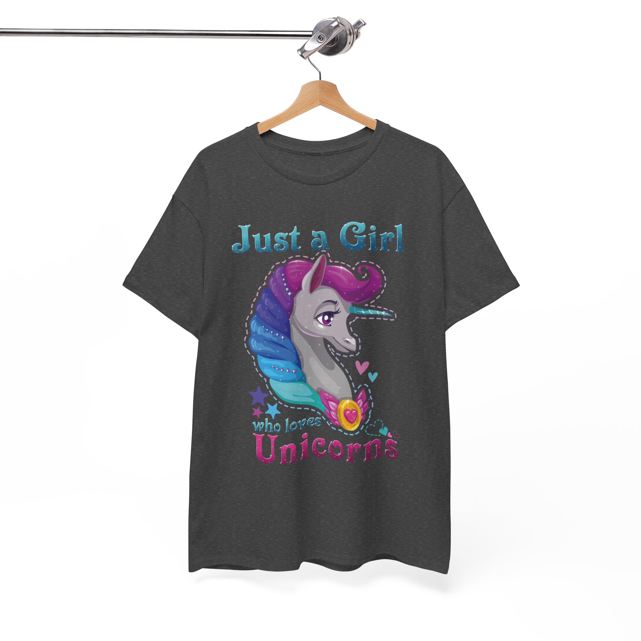 Just a Girl Who Loves Unicorns T-Shirt - Image 6