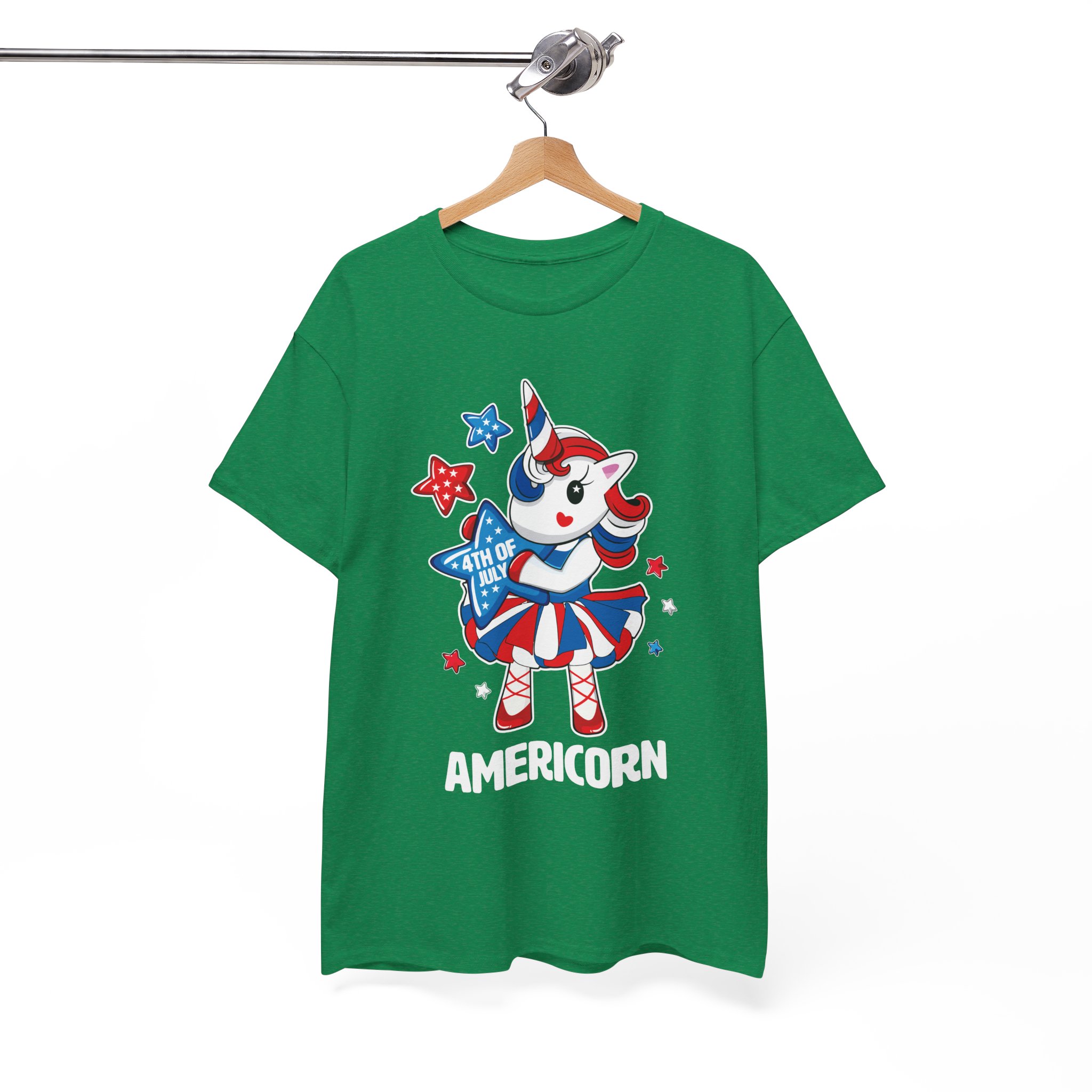 Americorn Patriotic T-Shirt – 4th of July Unicorn Tee - Image 5