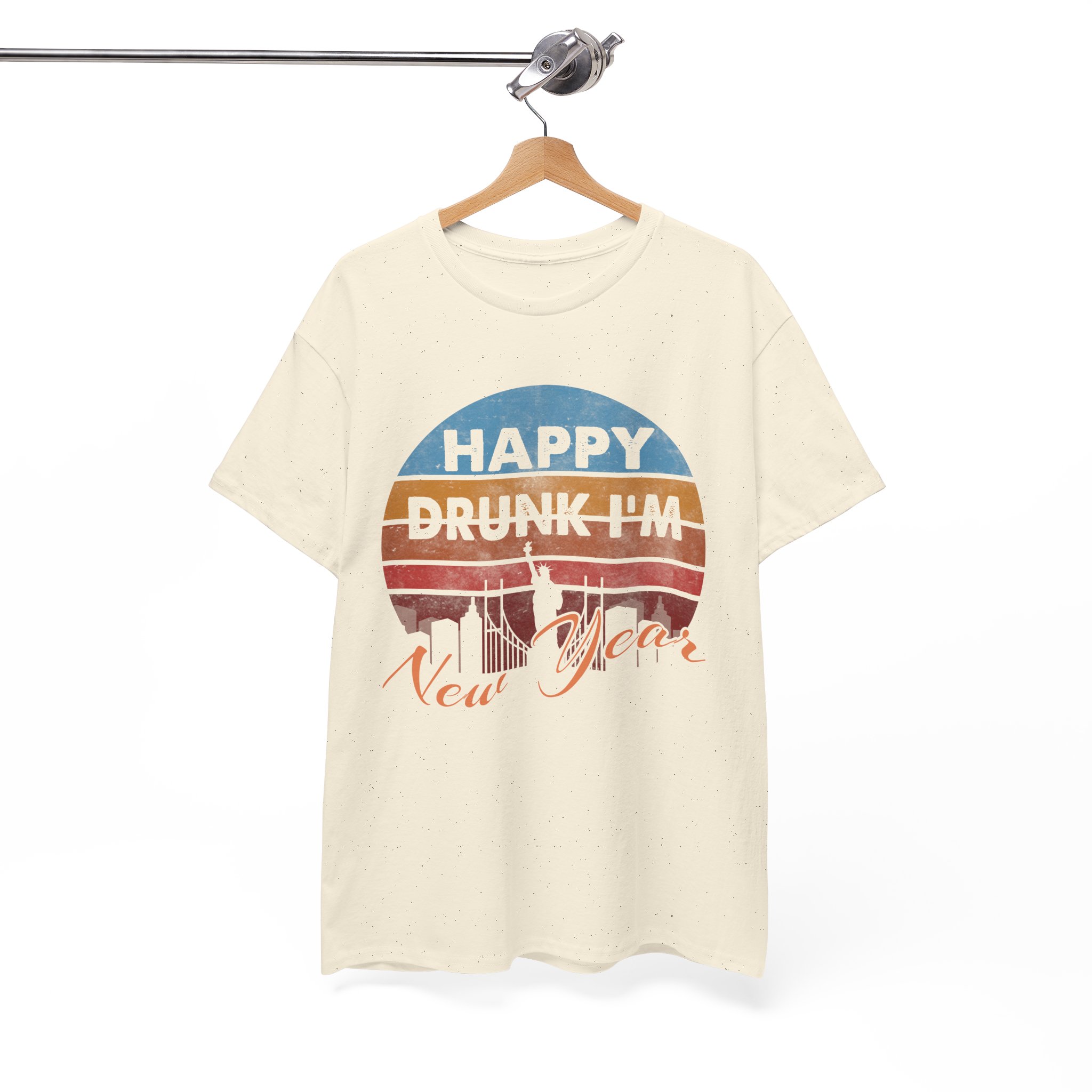 Happy Drunk I'm New Year Party T‑Shirt