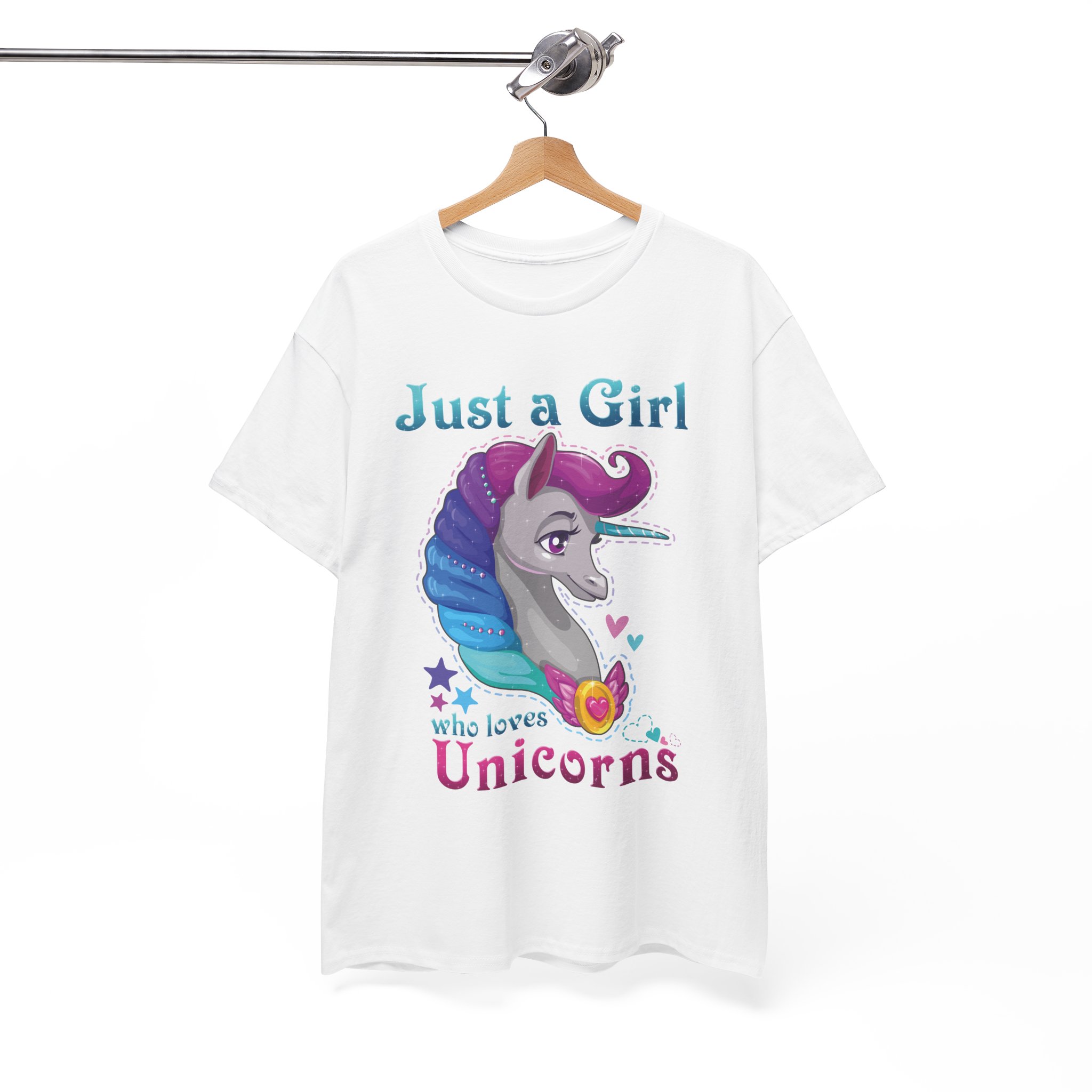 Just a Girl Who Loves Unicorns T-Shirt - Image 10