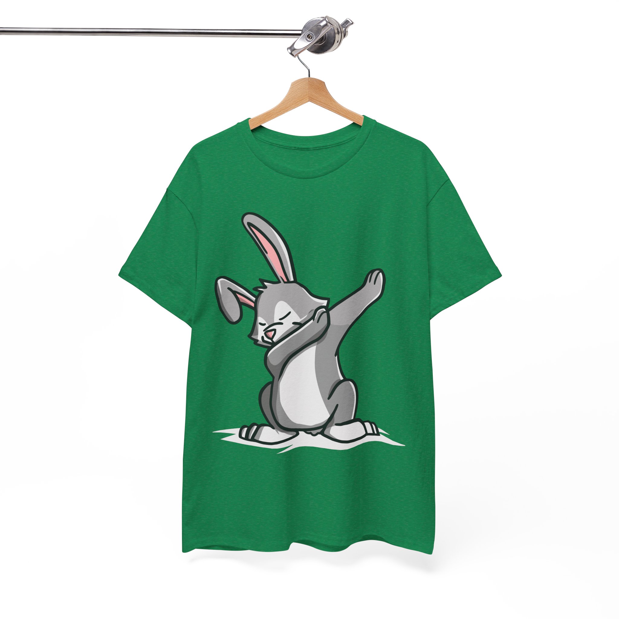 Easter Bunny Dabbing Funny T-Shirt - Image 5