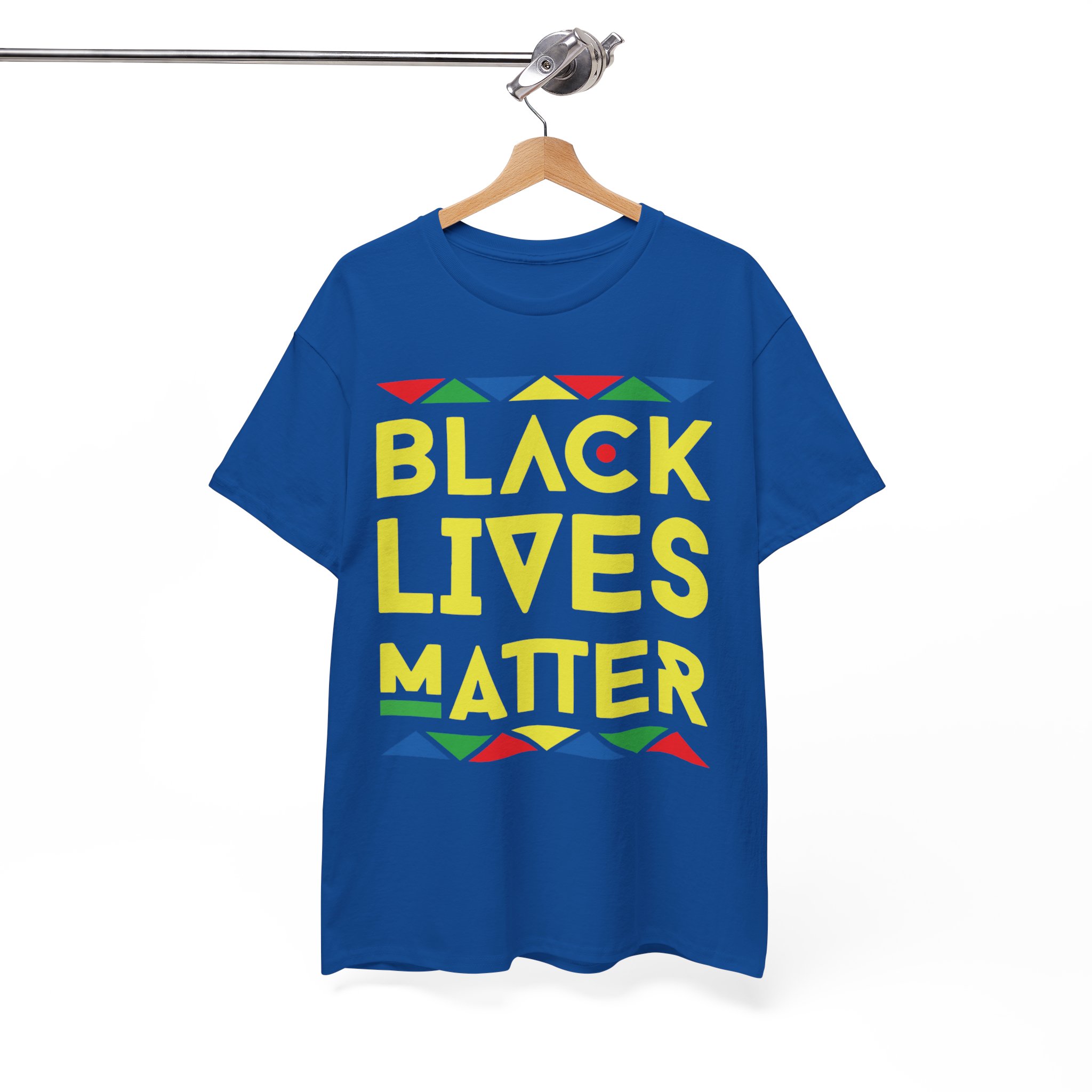 Black Lives Matter African Colors T-Shirt - Image 6