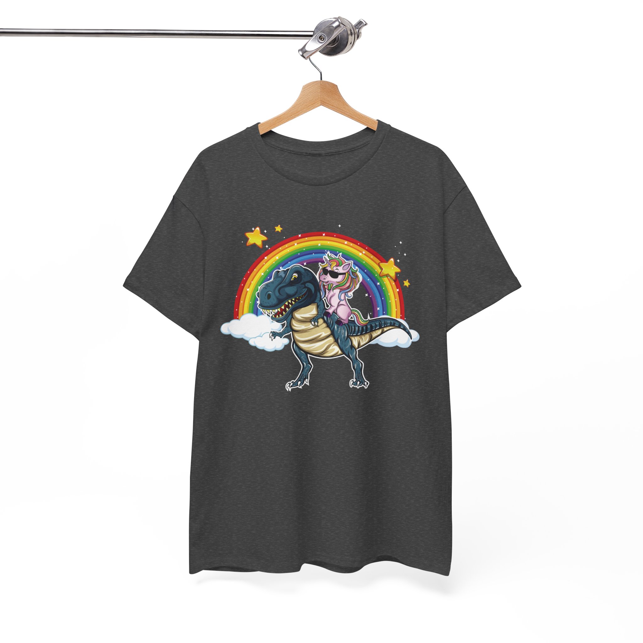 Unicorn Ride Dino T-Rex Retro T-Shirt
