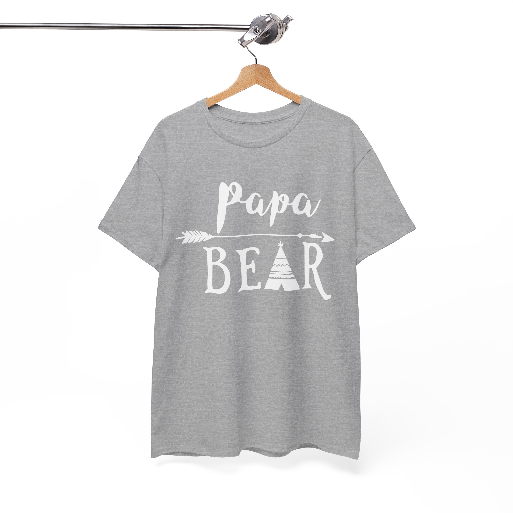 Papa Bear Father's Day Gift T-Shirt - Image 3