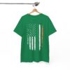 Irish Flag Distressed American Flag T-Shirt
