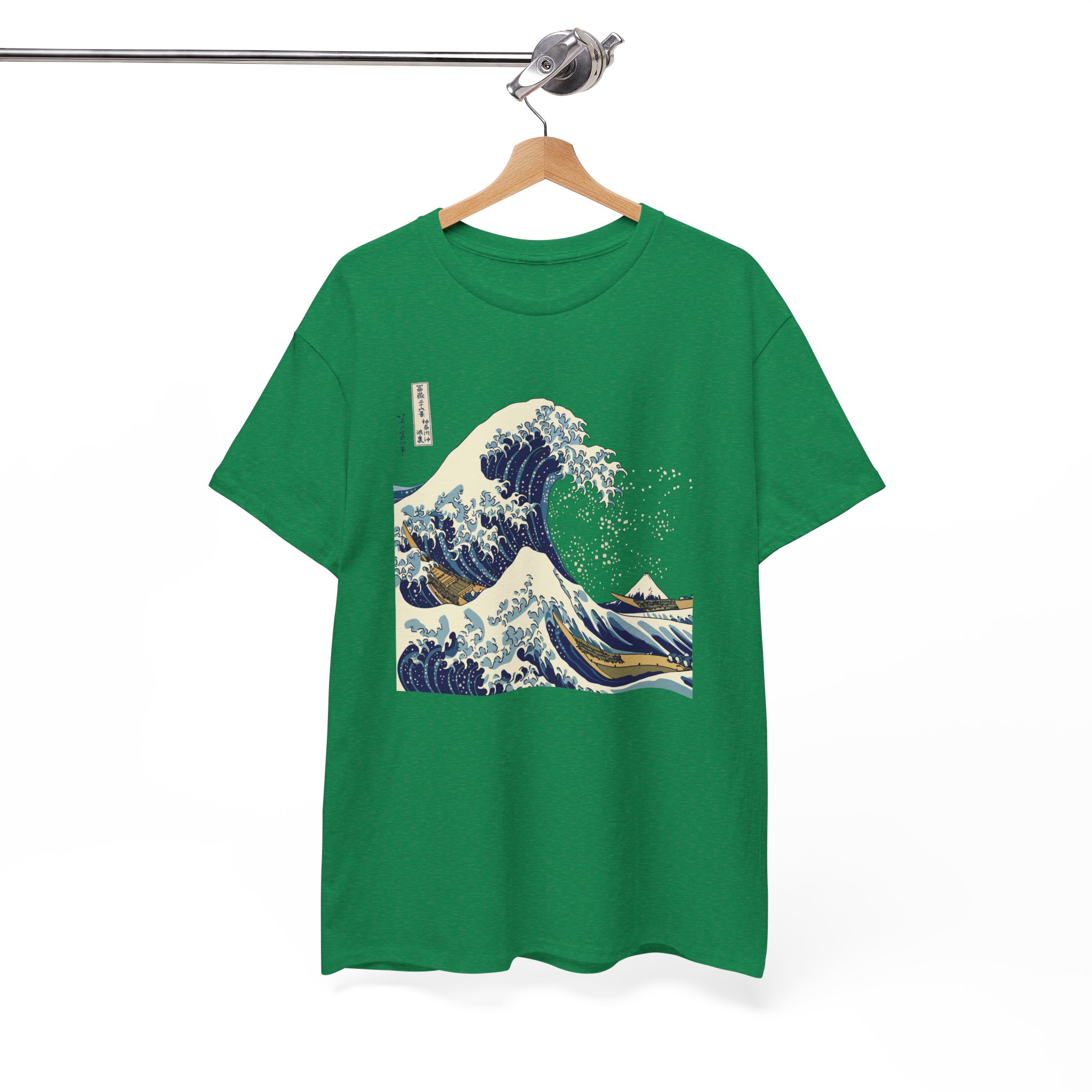 Great Wave Off Kanagawa Japanese T-Shirt - Image 6