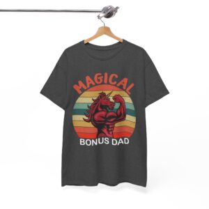 Magical Bonus Unicorn For Dad Retro T-Shirt