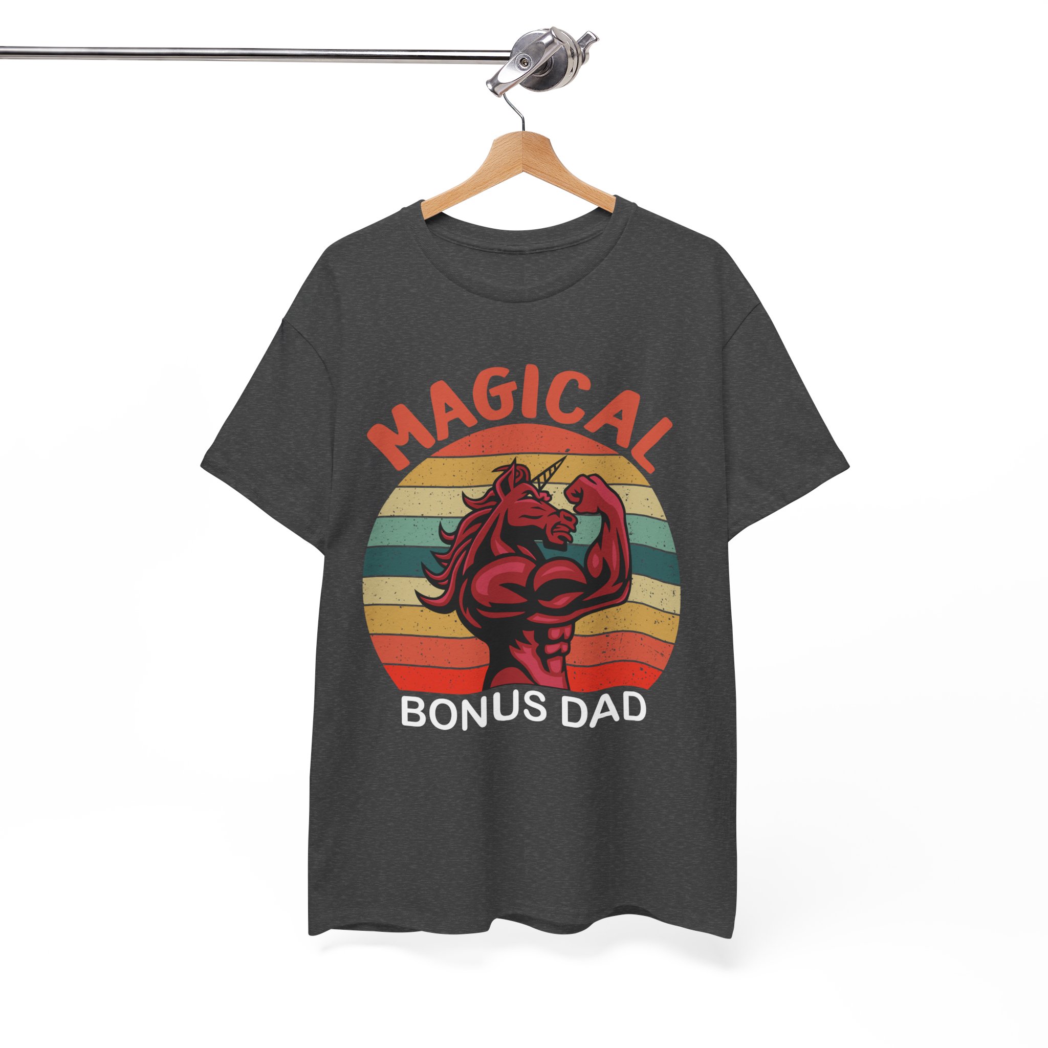 Magical Bonus Unicorn For Dad Retro T-Shirt