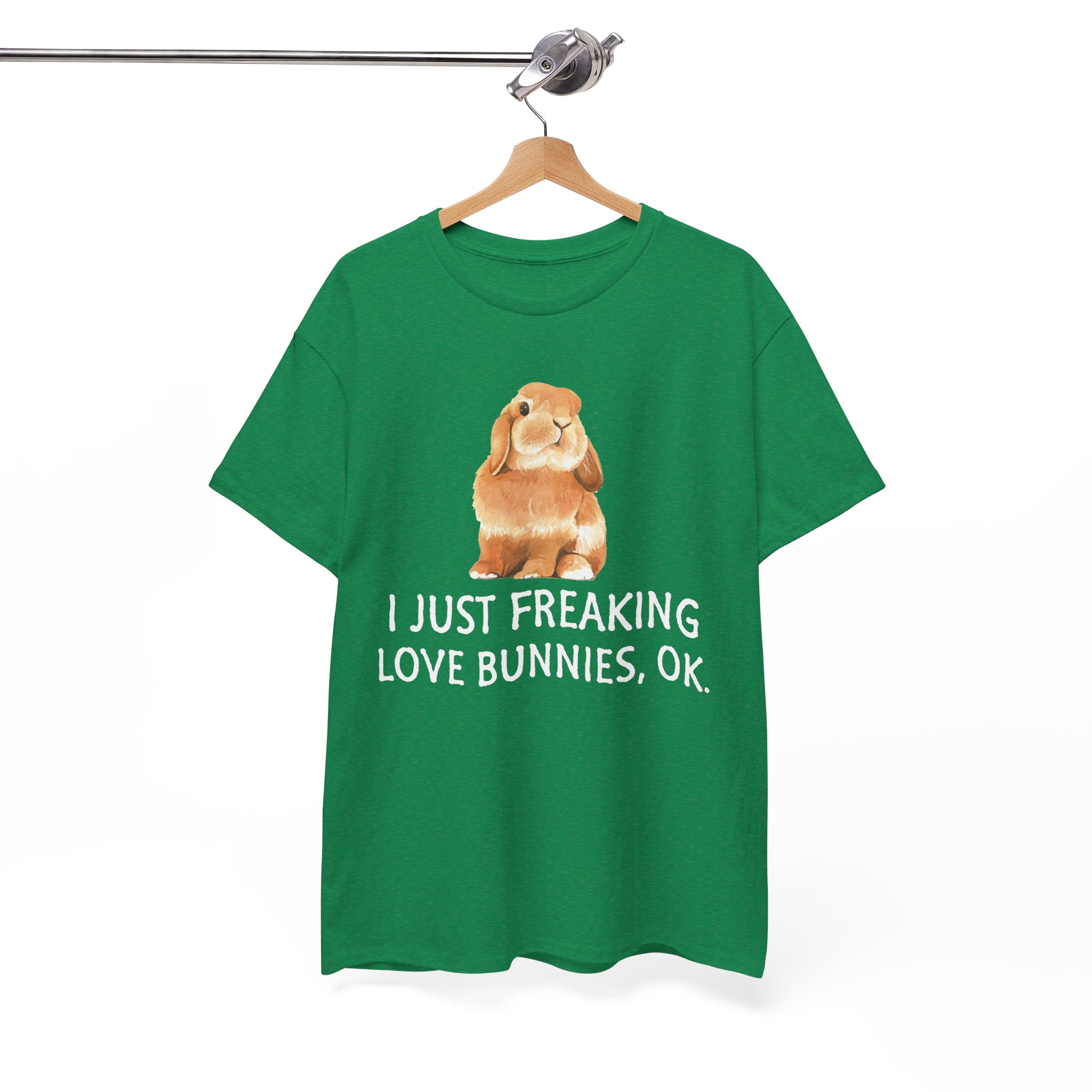 I Just Freaking Love Bunnies Bunny Lover T‑Shirt - Image 5