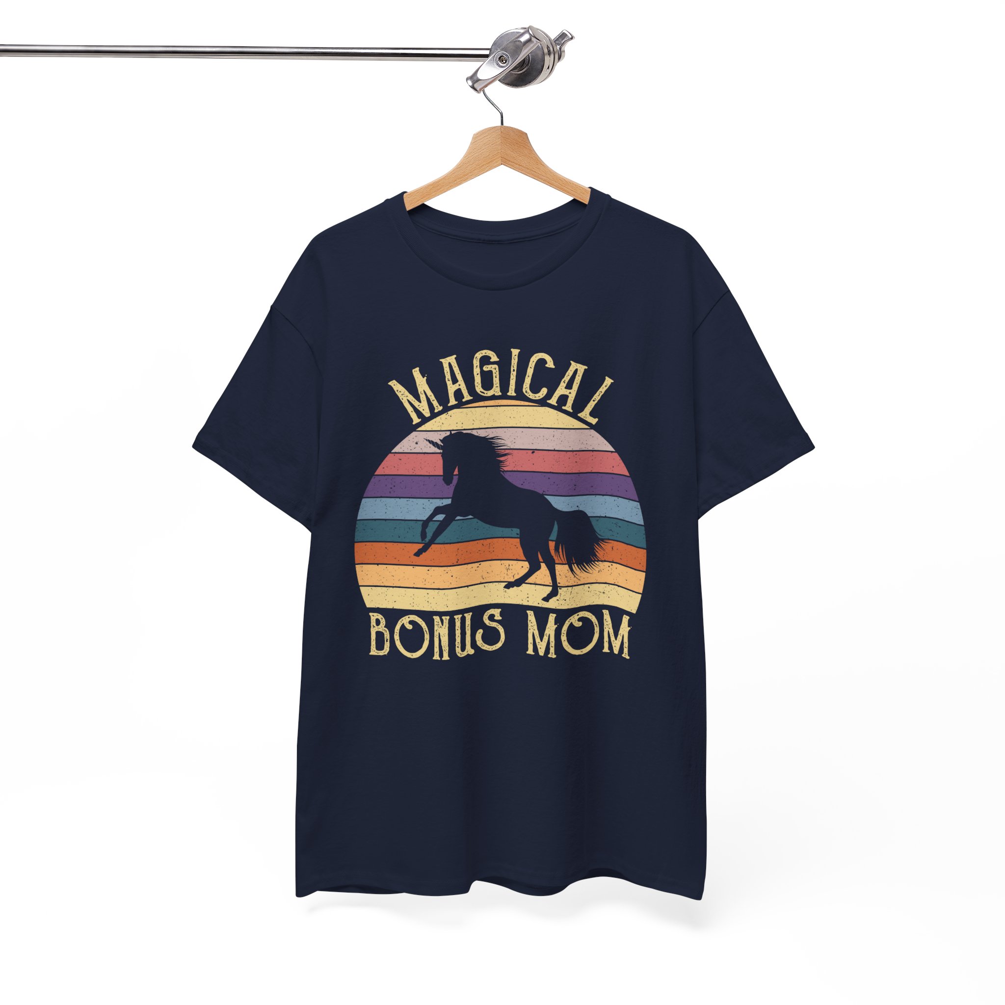 Magical Bonus Mom Retro Unicorn T‑Shirt - Image 9