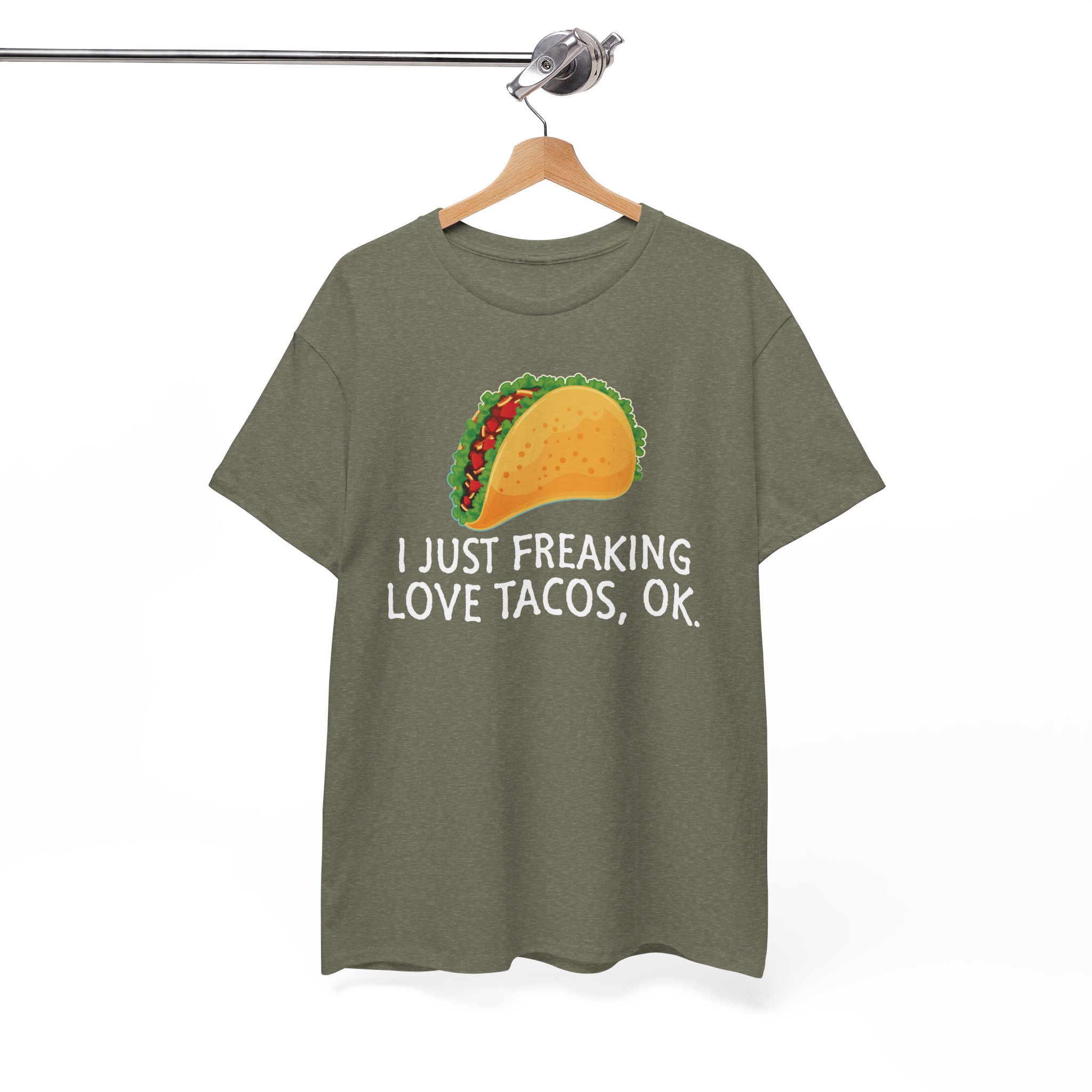 Funny Taco T-Shirt - "I Just Freaking Love Tacos, OK." - Image 4