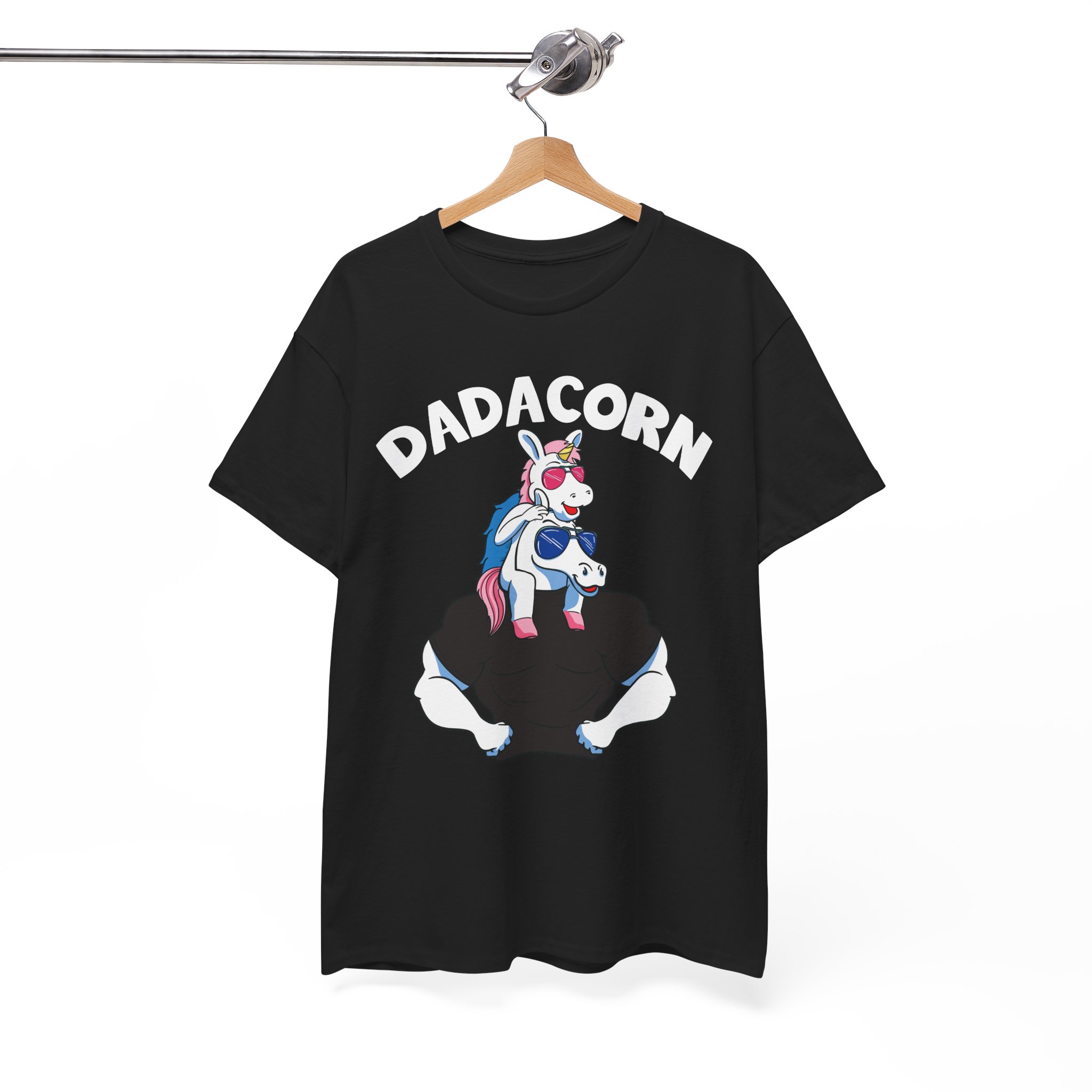 Dadacorn Funny Unicorn Dad Tee for Father’s Day - Image 3