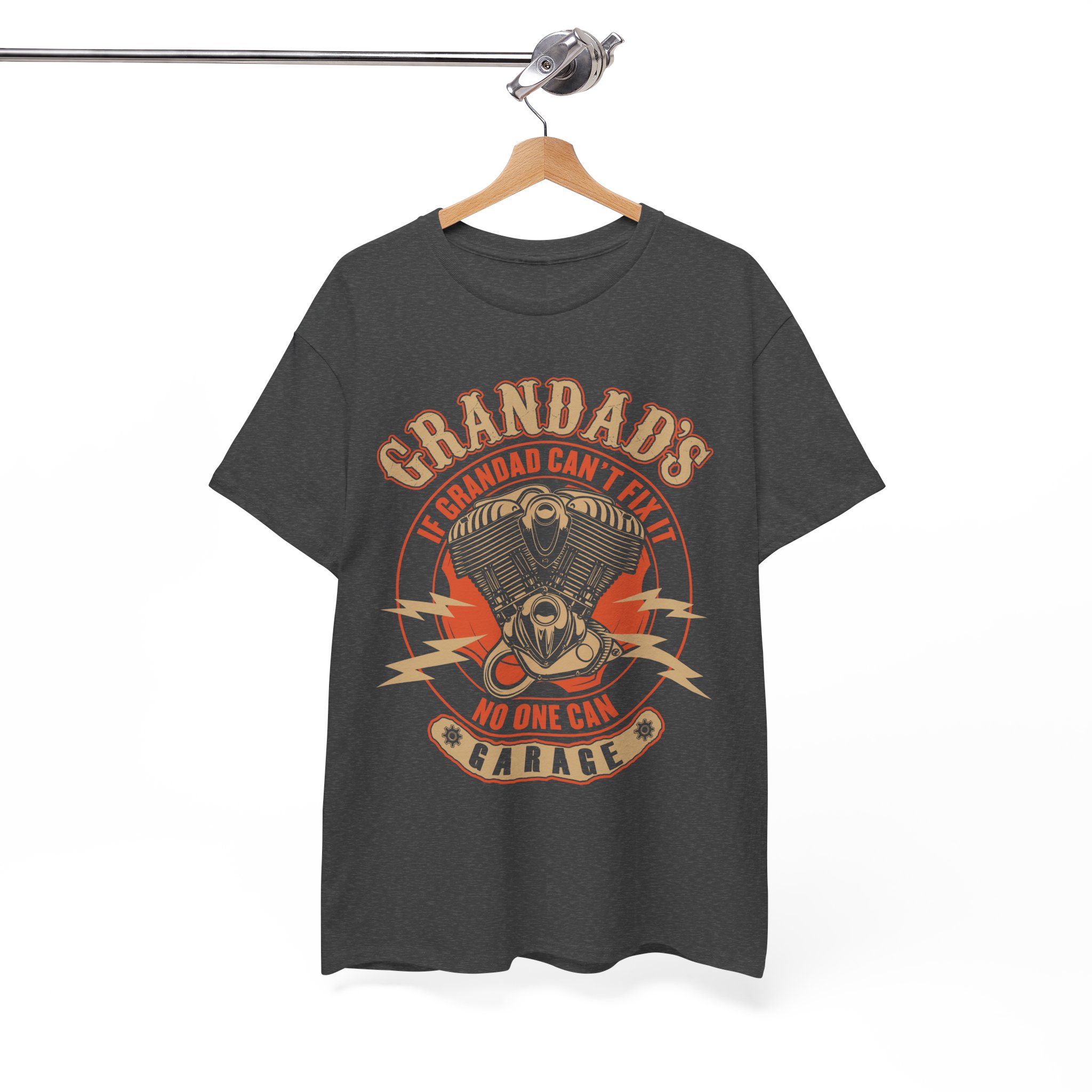Grandad's Garage Vintage Motorcycle T-Shirt - Image 4