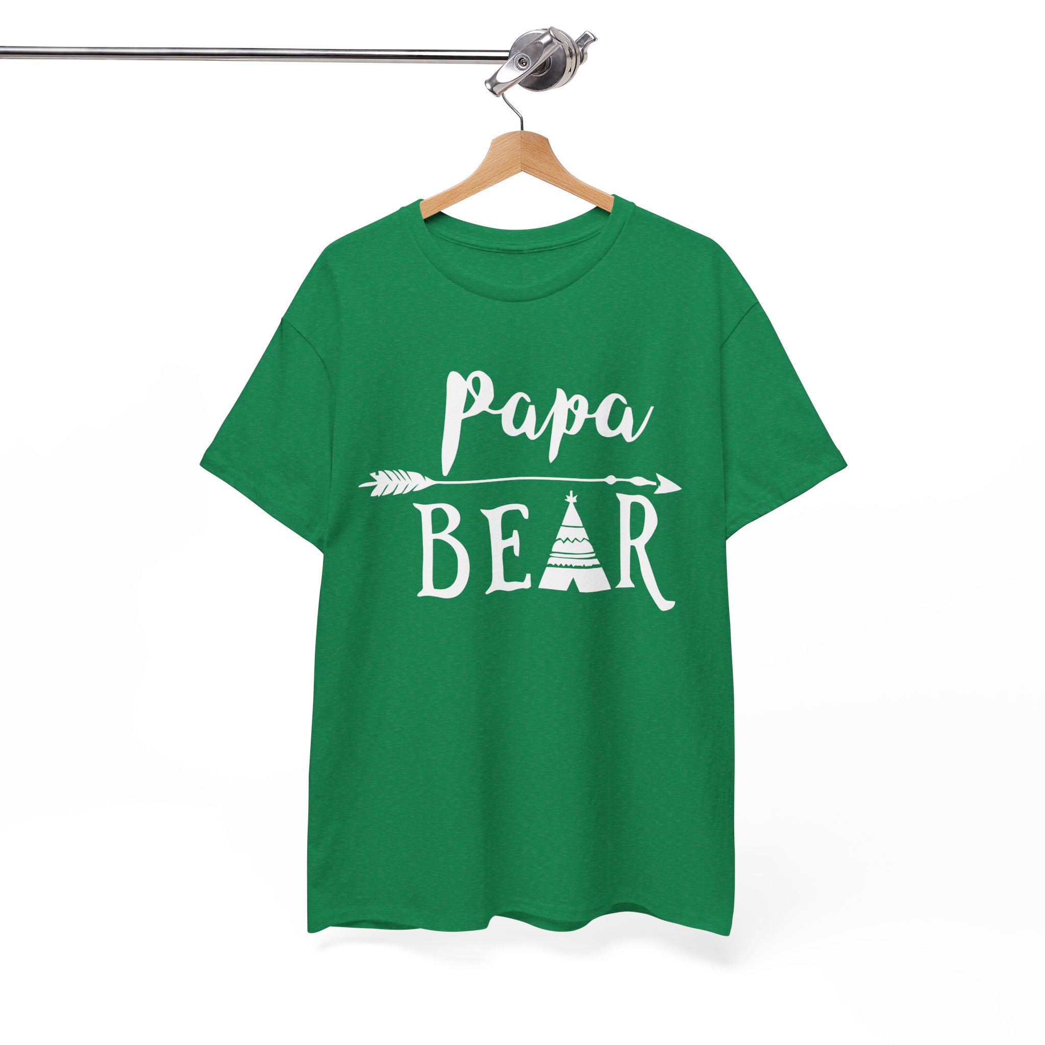 Papa Bear Father's Day Gift T-Shirt - Image 8