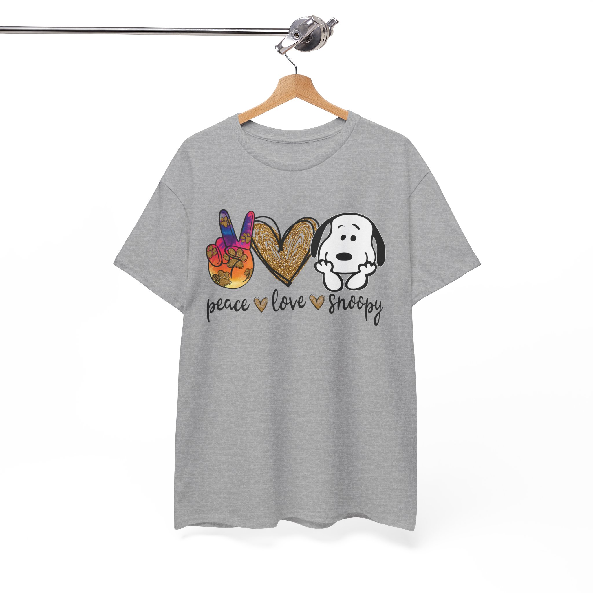 Peace Love Snoopy T-Shirt - Image 3