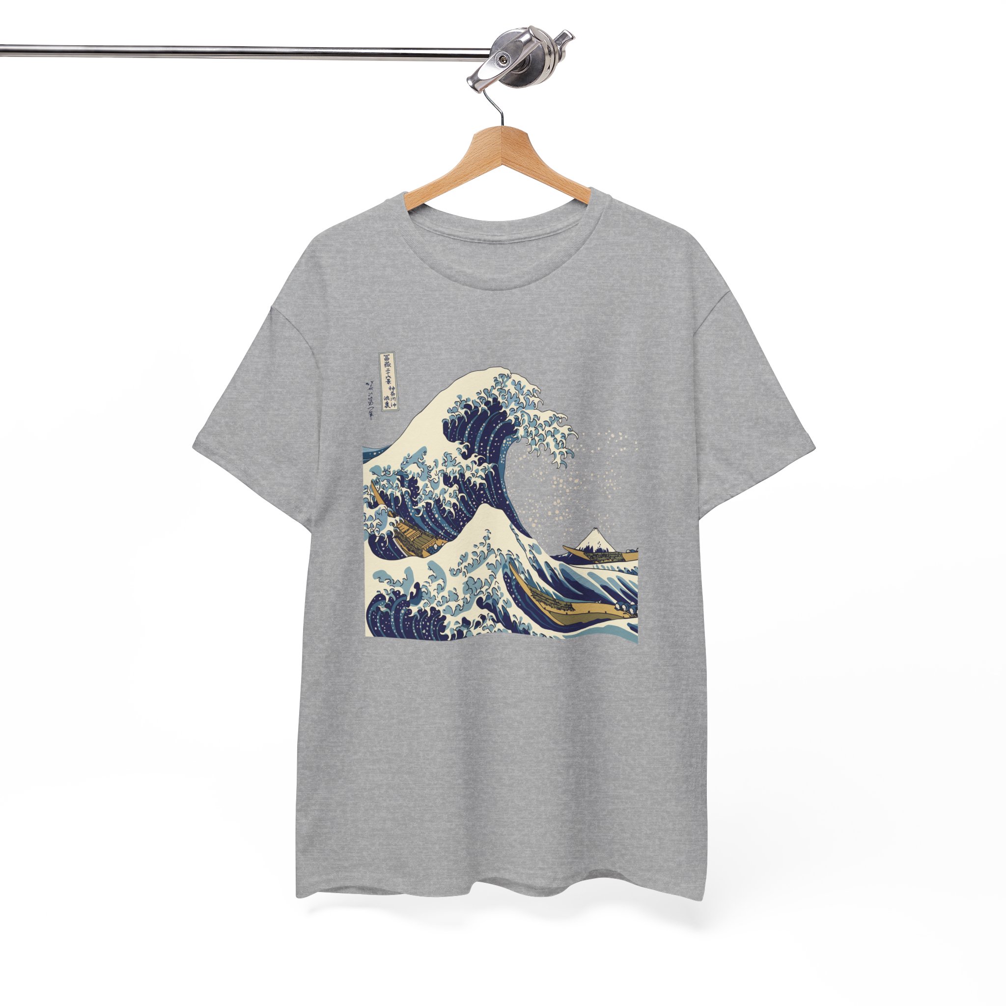 Great Wave Off Kanagawa Japanese T-Shirt - Image 4