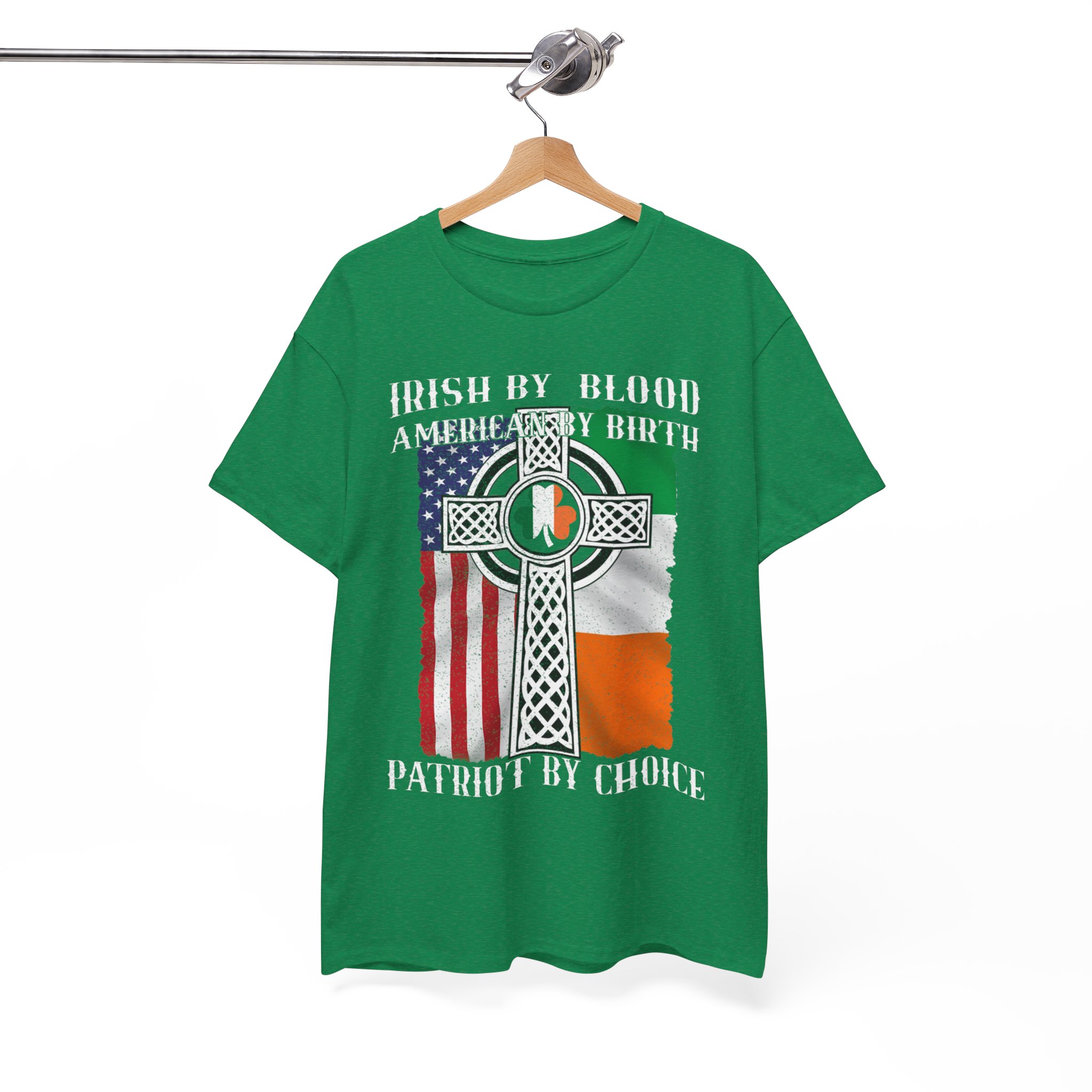 Irish By Blood American Patriot T-Shirt - Image 2