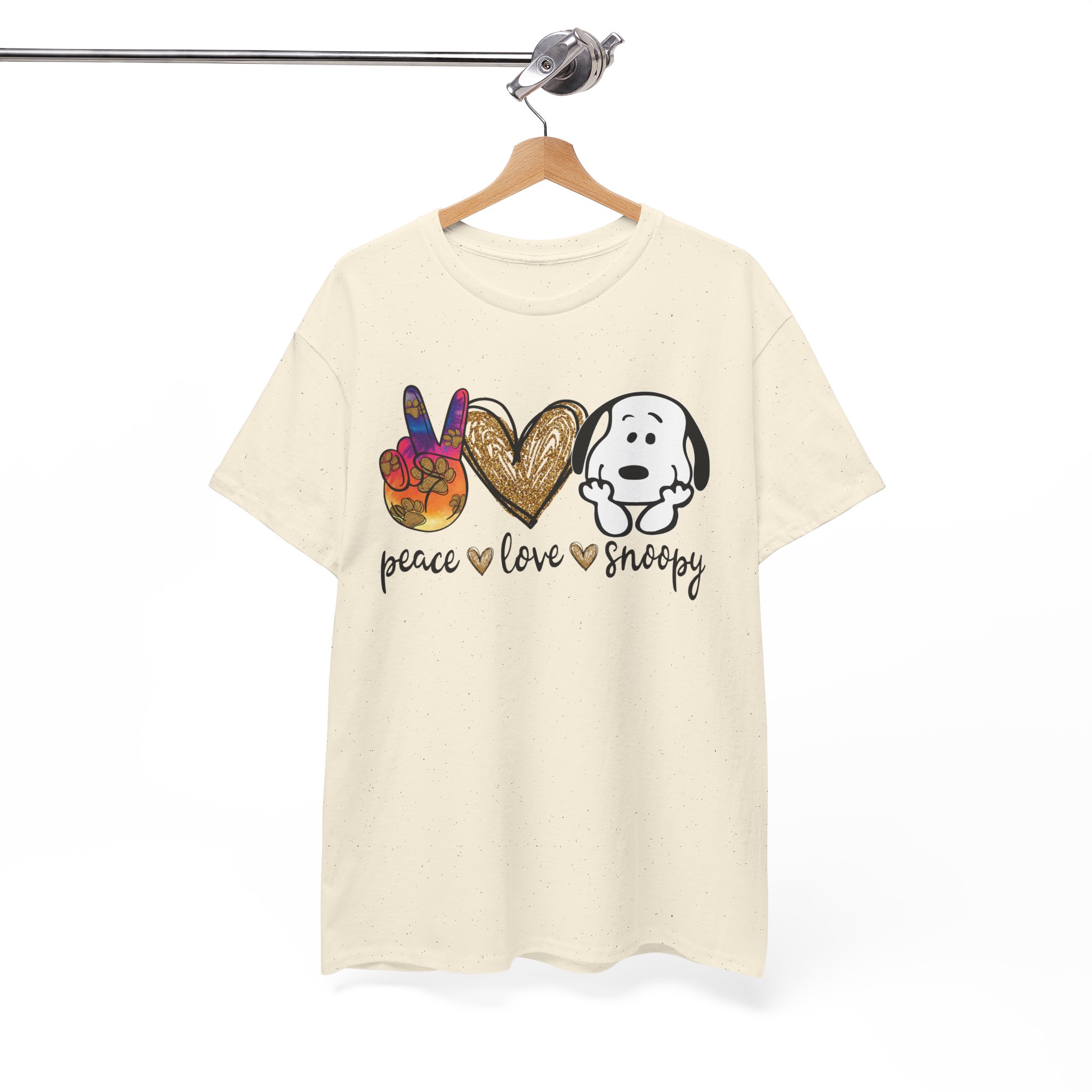 Peace Love Snoopy T-Shirt - Image 4