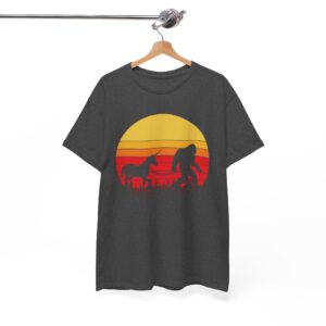 Bigfoot & Unicorn Sunset Retro T-Shirt