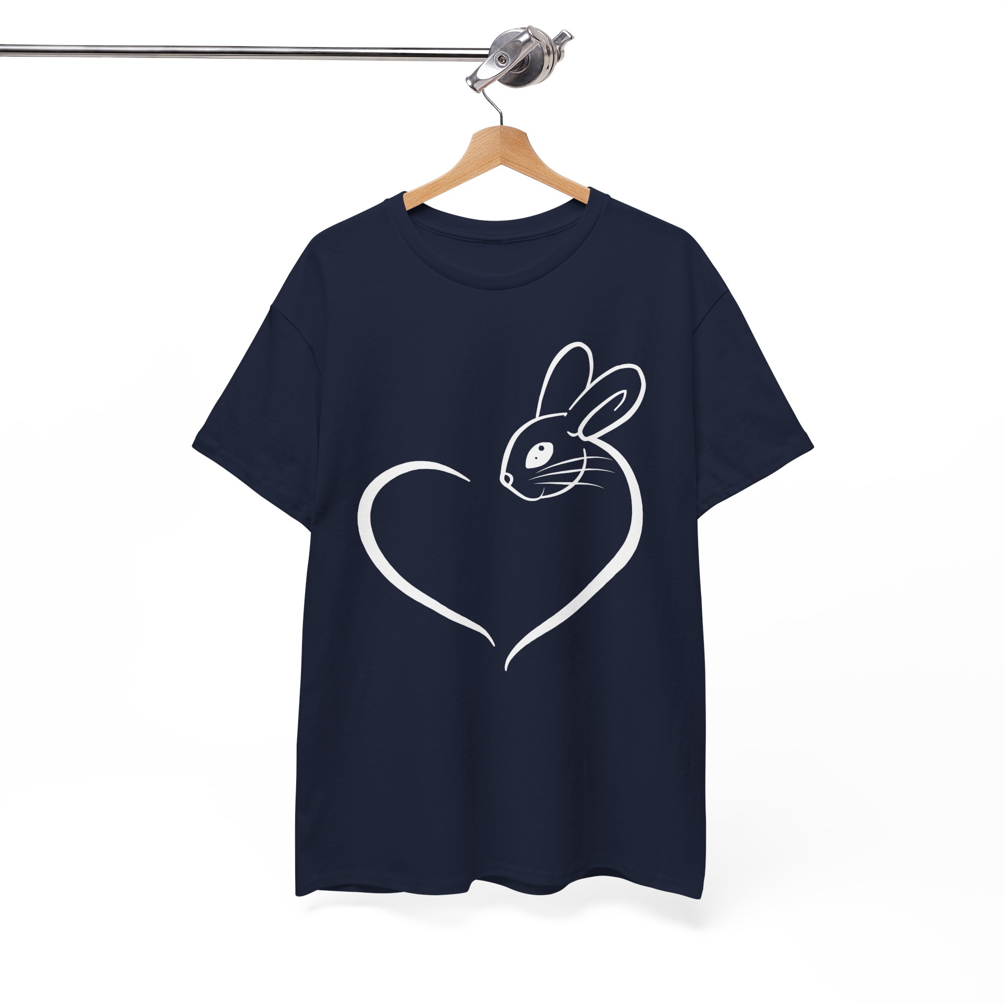 Bunny Rabbit Heart Love T‑Shirt - Image 8