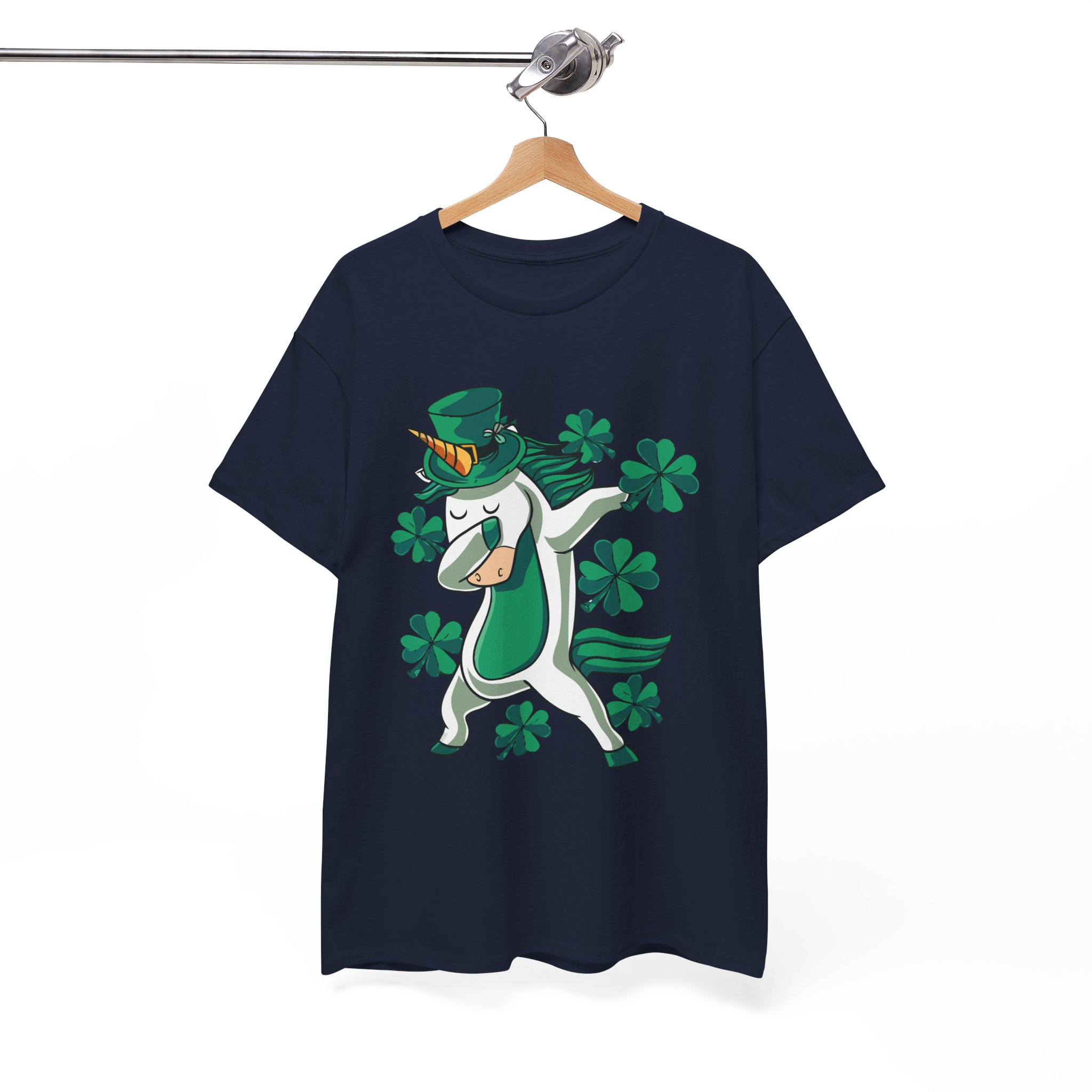 St. Patrick's Day Unicorn Irish Dabbing T-Shirt - Image 10