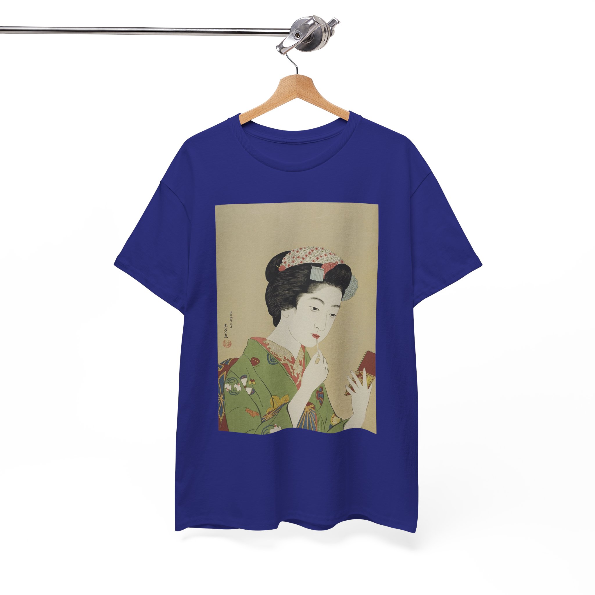 Geisha Japanese Woodblock Art Vintage Retro T‑Shirt - Image 11