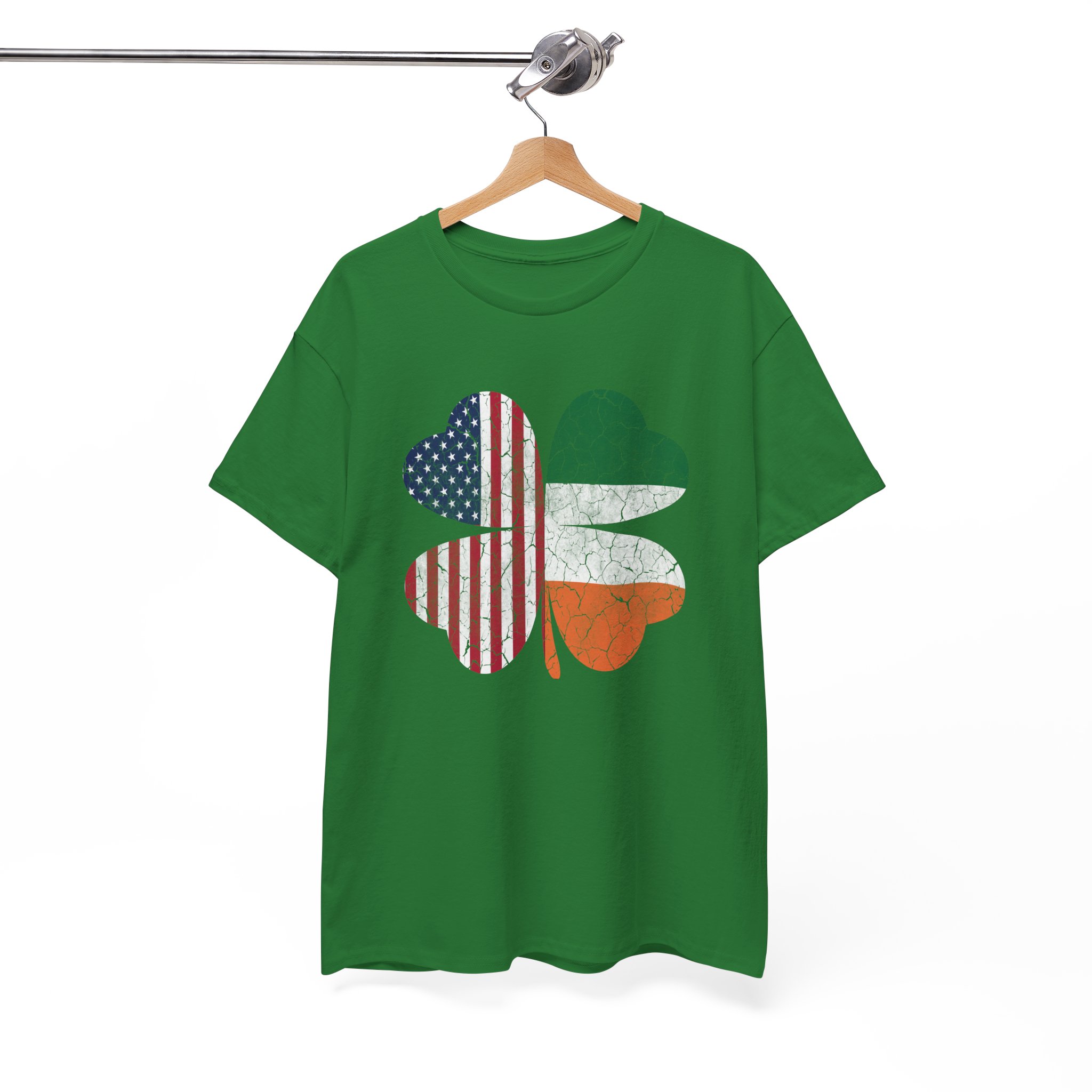 St. Patrick's Irish American Shamrock T-Shirt - Image 4