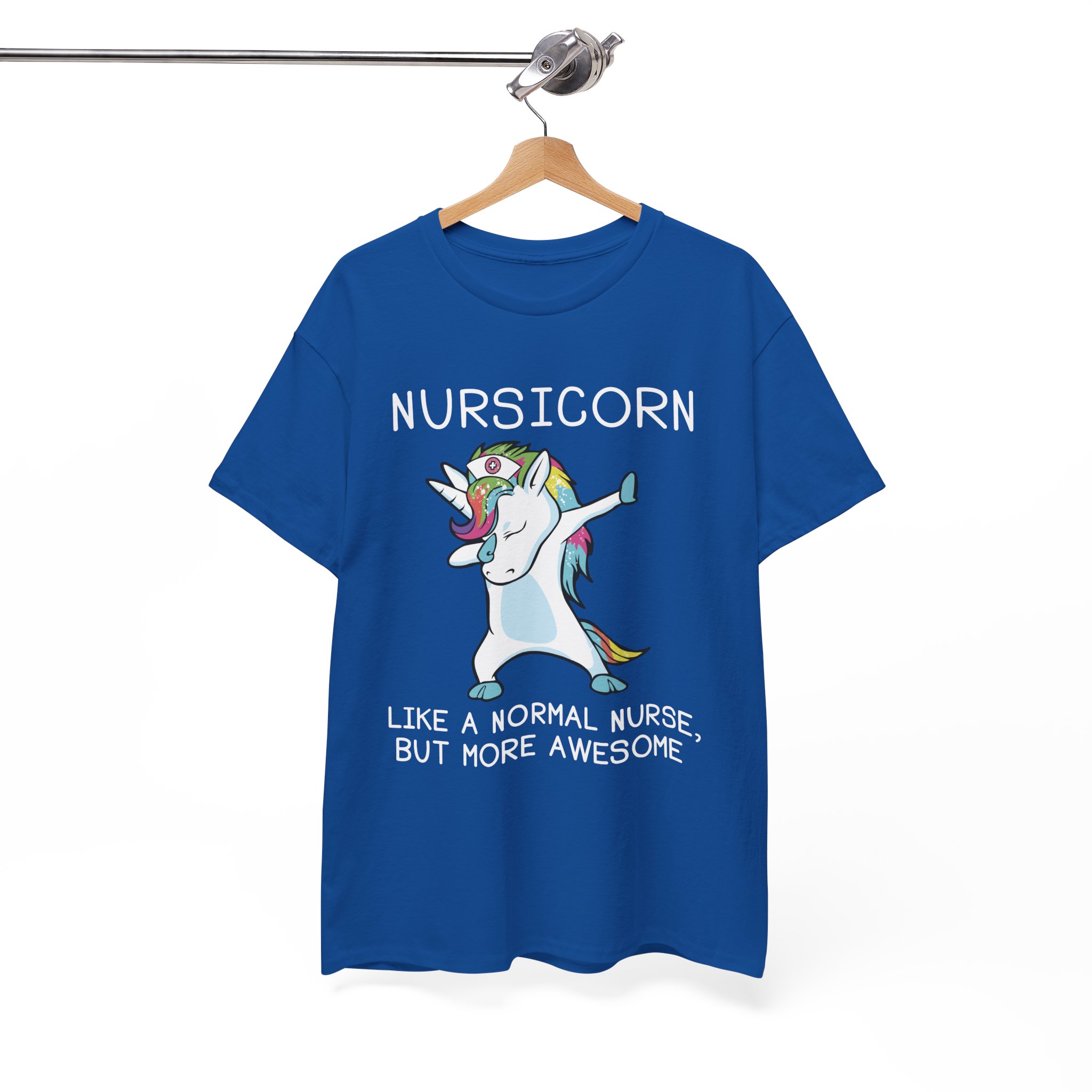 Nursicorn Awesome Unicorn Nurse T-Shirt - Image 9