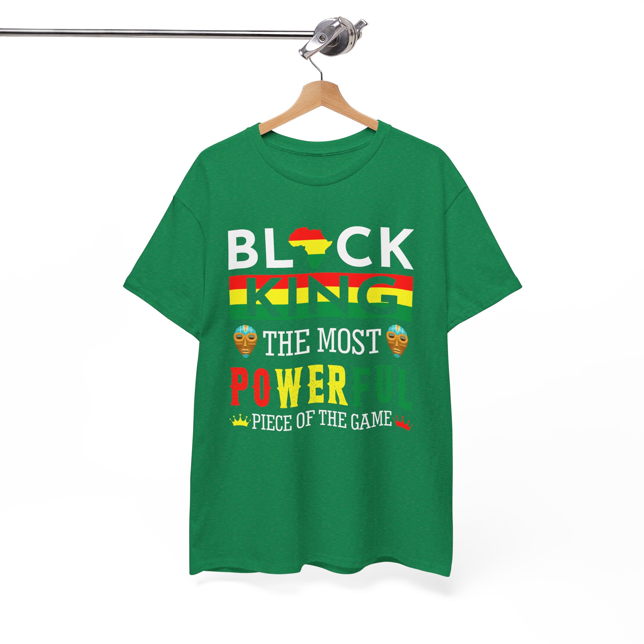 Black King Most Powerful Afrocentric Pride T-Shirt - Image 5
