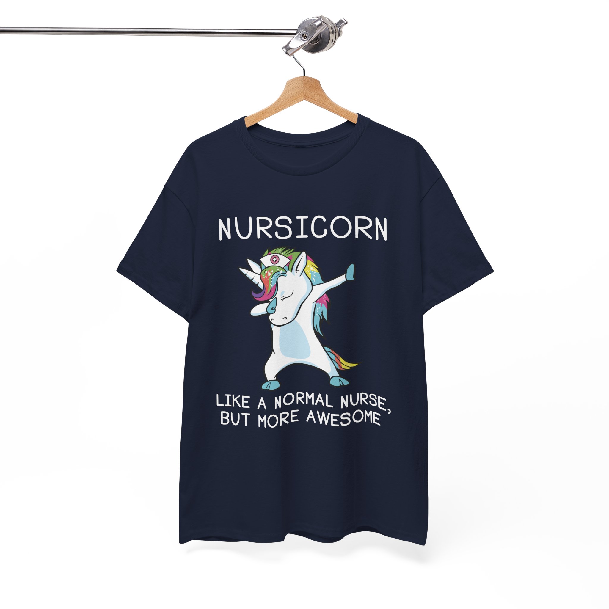 Nursicorn Awesome Unicorn Nurse T-Shirt - Image 10