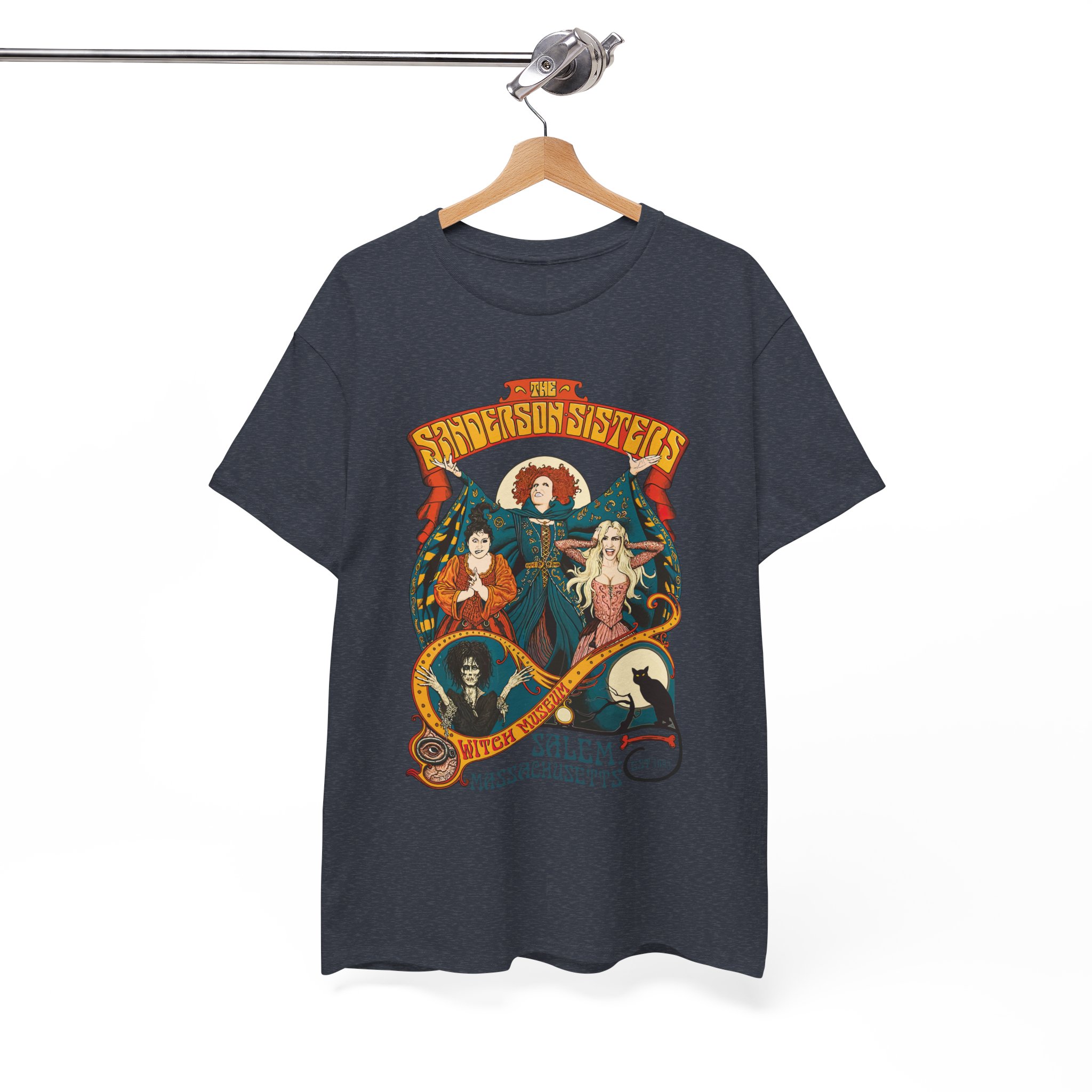 Witches of Sanderson Sisters Retro Halloween Spellbound T-Shirt - Image 11