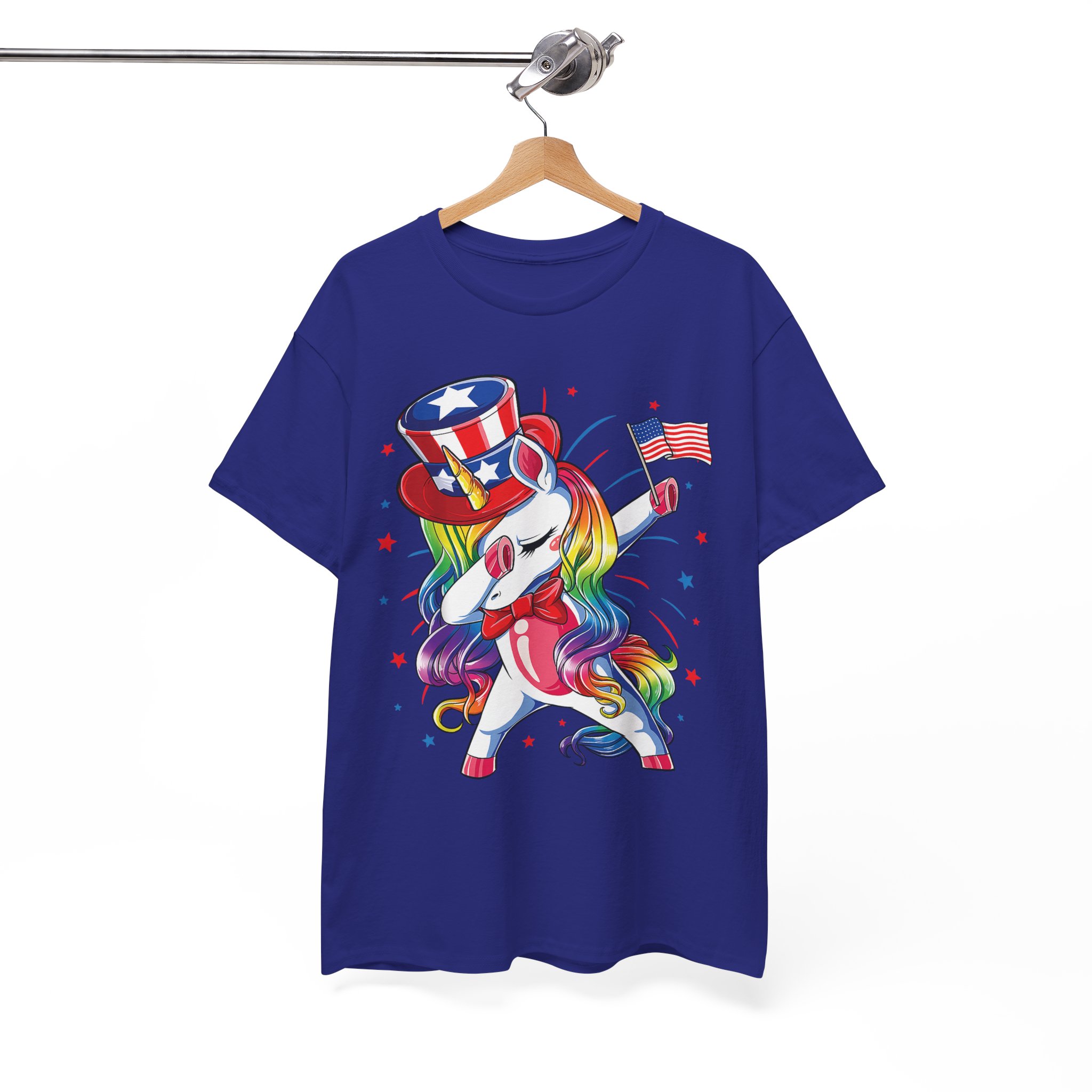 Patriotic Dabbing Unicorn, America 4th of July Shirt - Image 11
