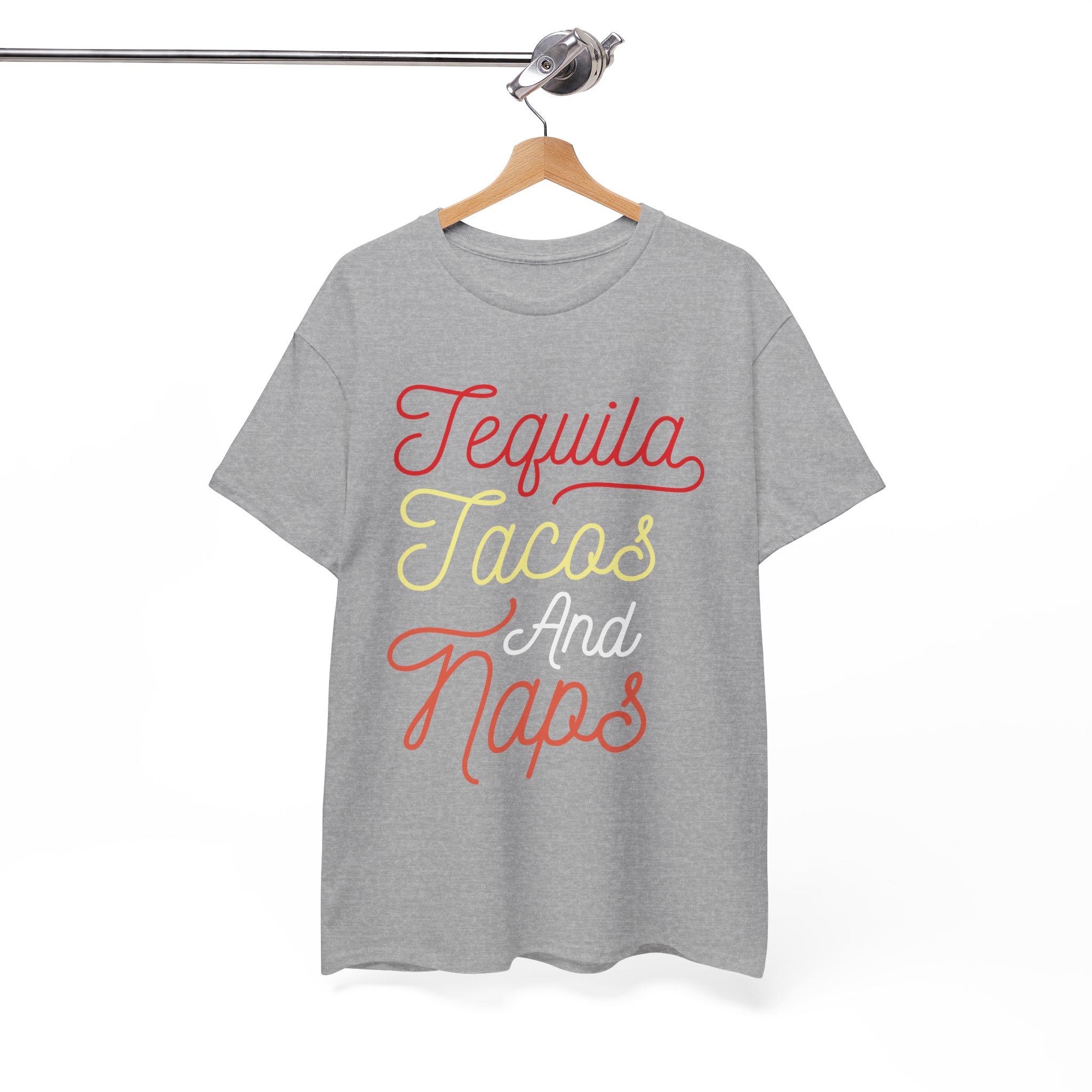 Tequila Tacos and Naps Funny T-Shirt - Image 4