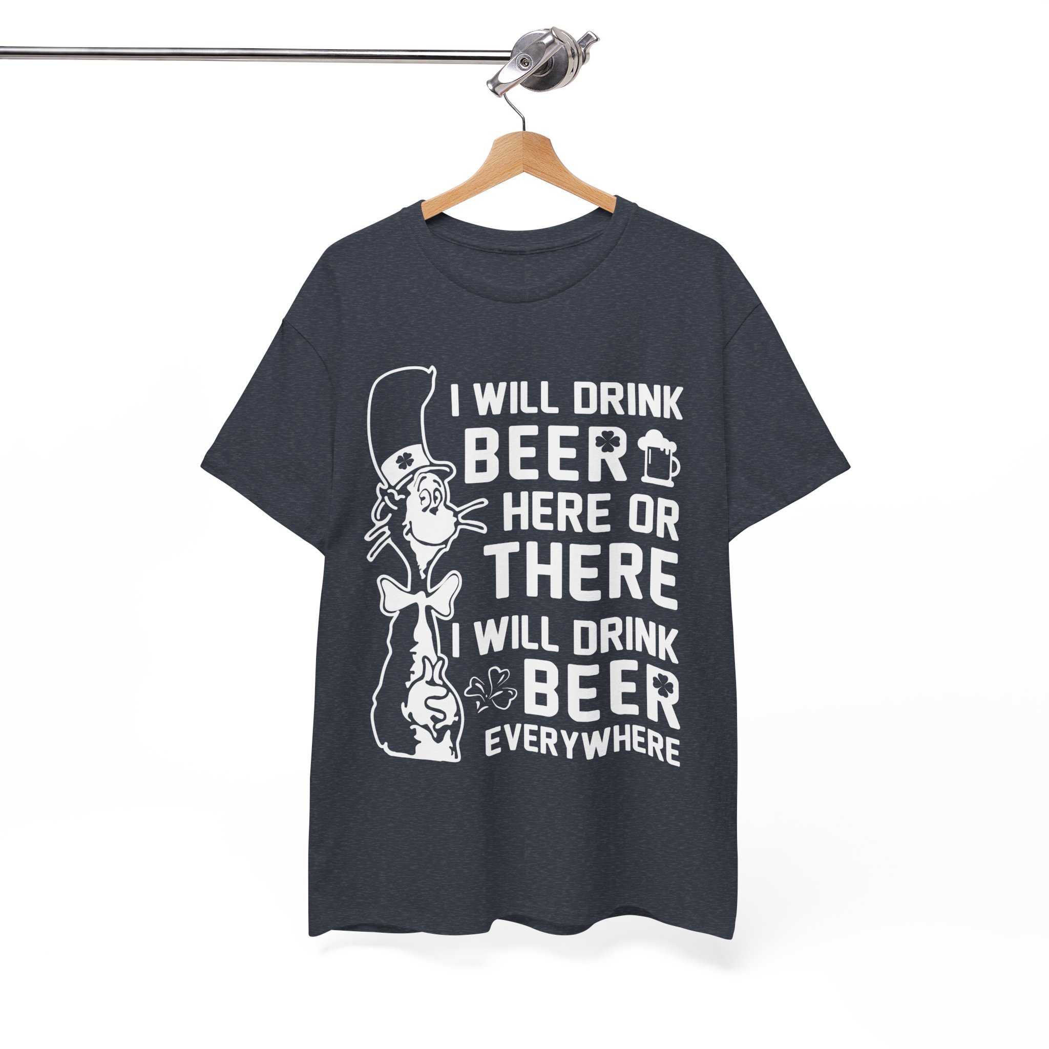 I Will Drink Beer Everywhere Funny T-Shirt - Image 11