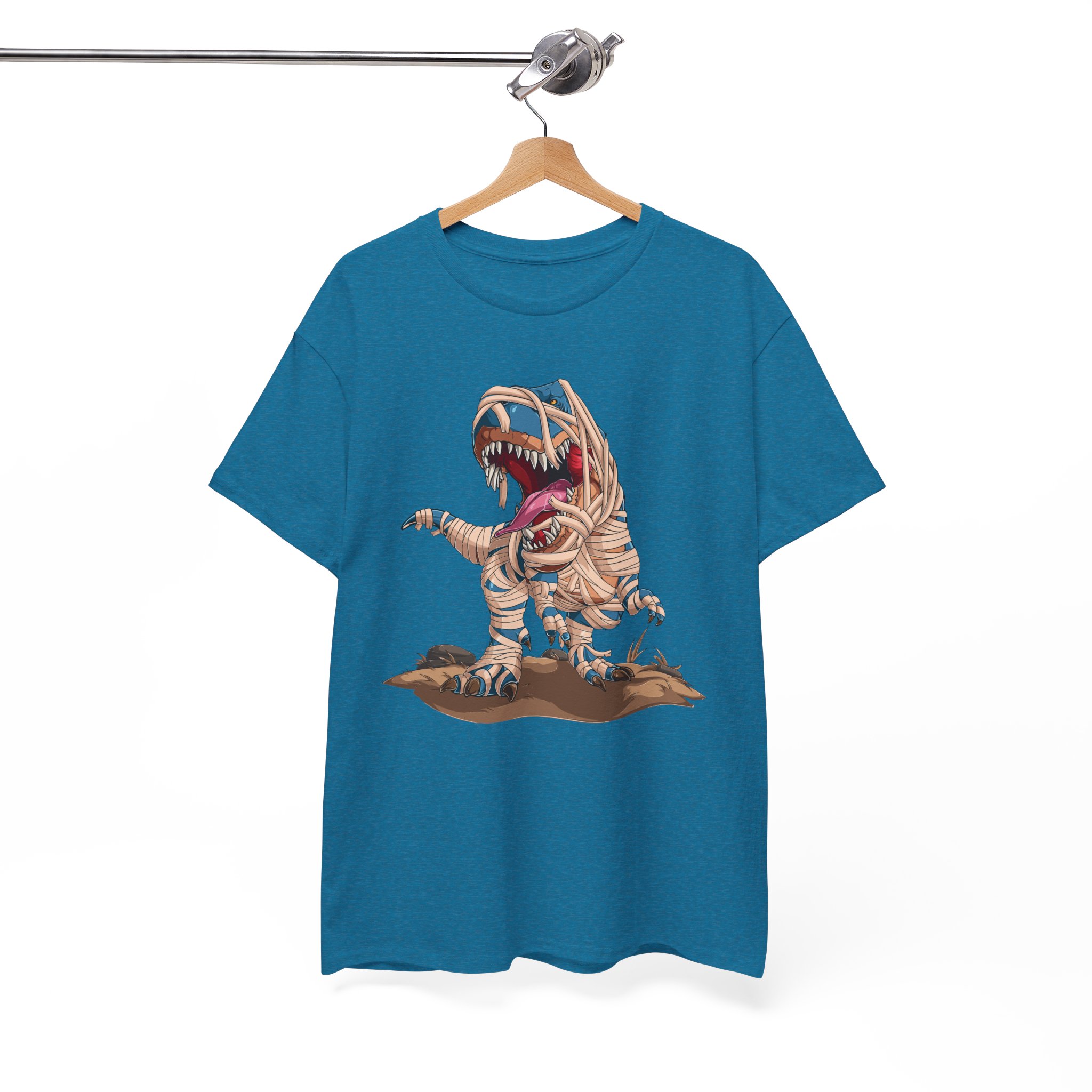 Dinosaur T-Rex Mummy Halloween Costume T‑Shirt - Image 7