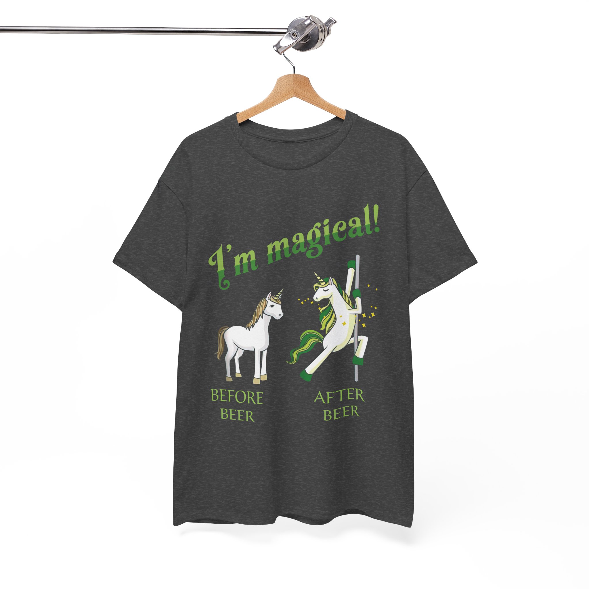 I’m Magical! Before Beer After Beer Unicorn T‑Shirt - Image 5