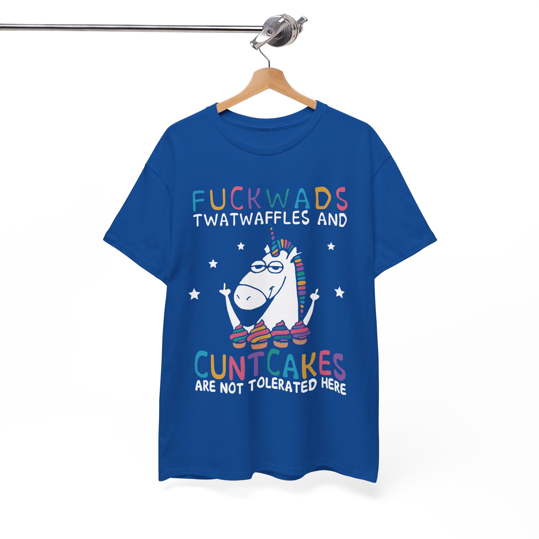 Fuckwads Cuntcakes Funny Unicorn Cupcakes T-Shirt - Image 7