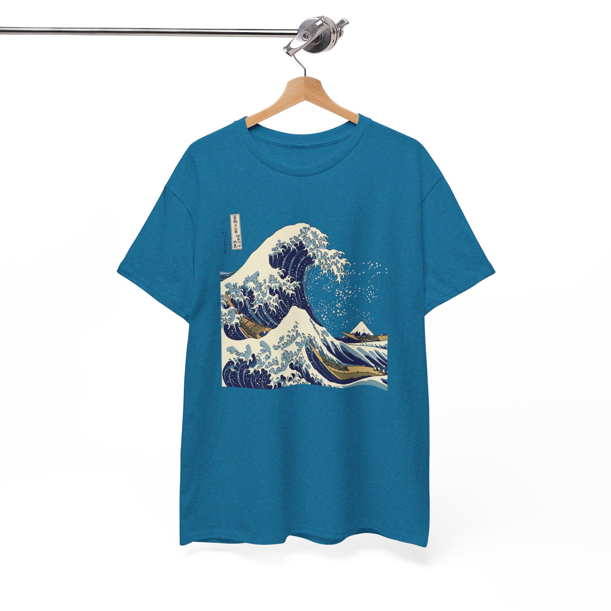 Great Wave Off Kanagawa Japanese T-Shirt - Image 9