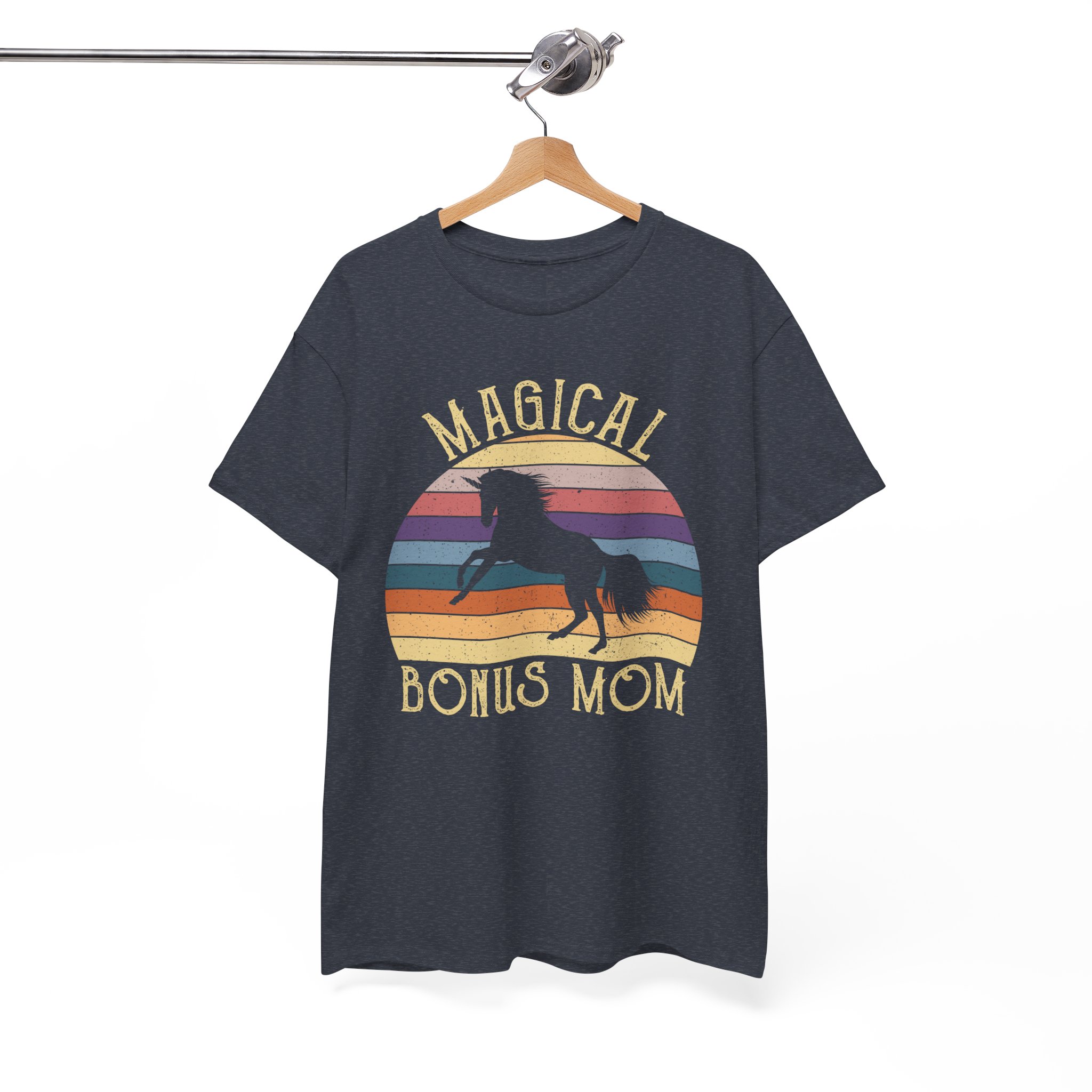 Magical Bonus Mom Retro Unicorn T‑Shirt - Image 10