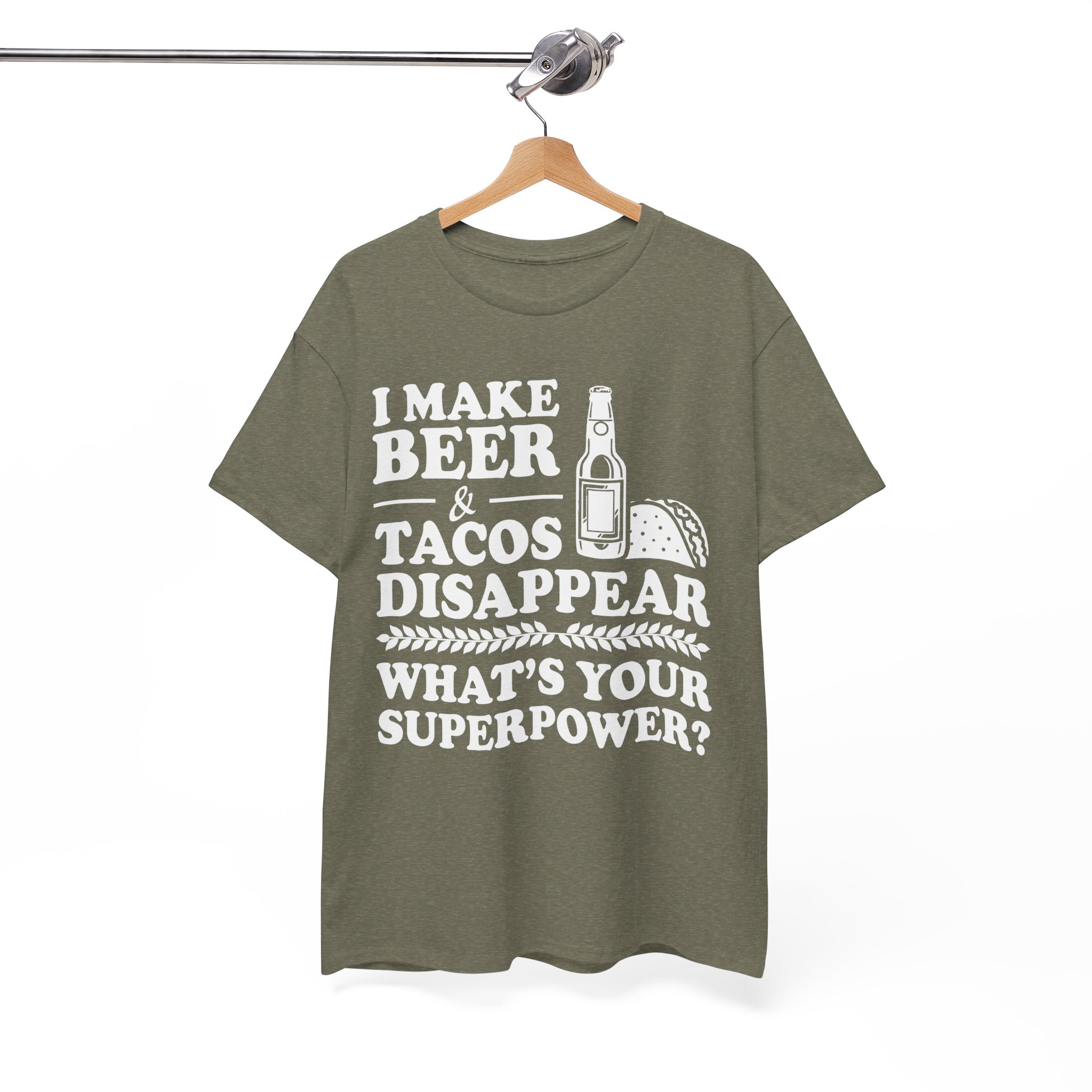 Beer & Tacos Lover T-Shirt - Image 4