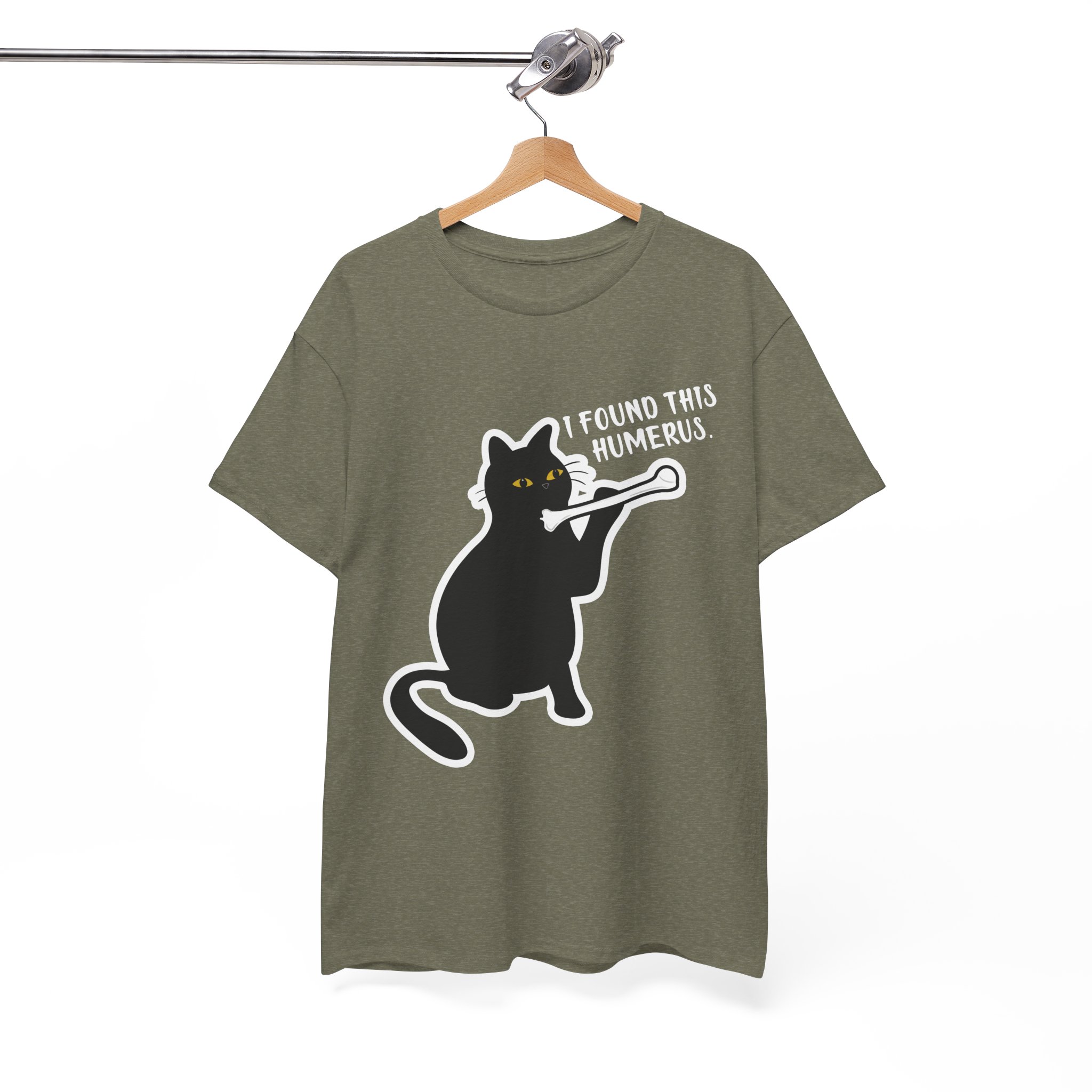 I Found This Humerus Funny Cat Anatomy Skeleton T-Shirt
