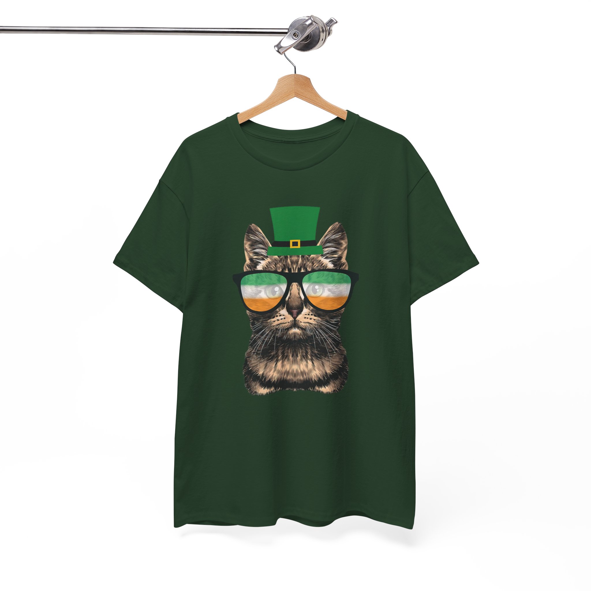 St. Patrick's Day Cat & Leprechaun T-Shirt - Image 5