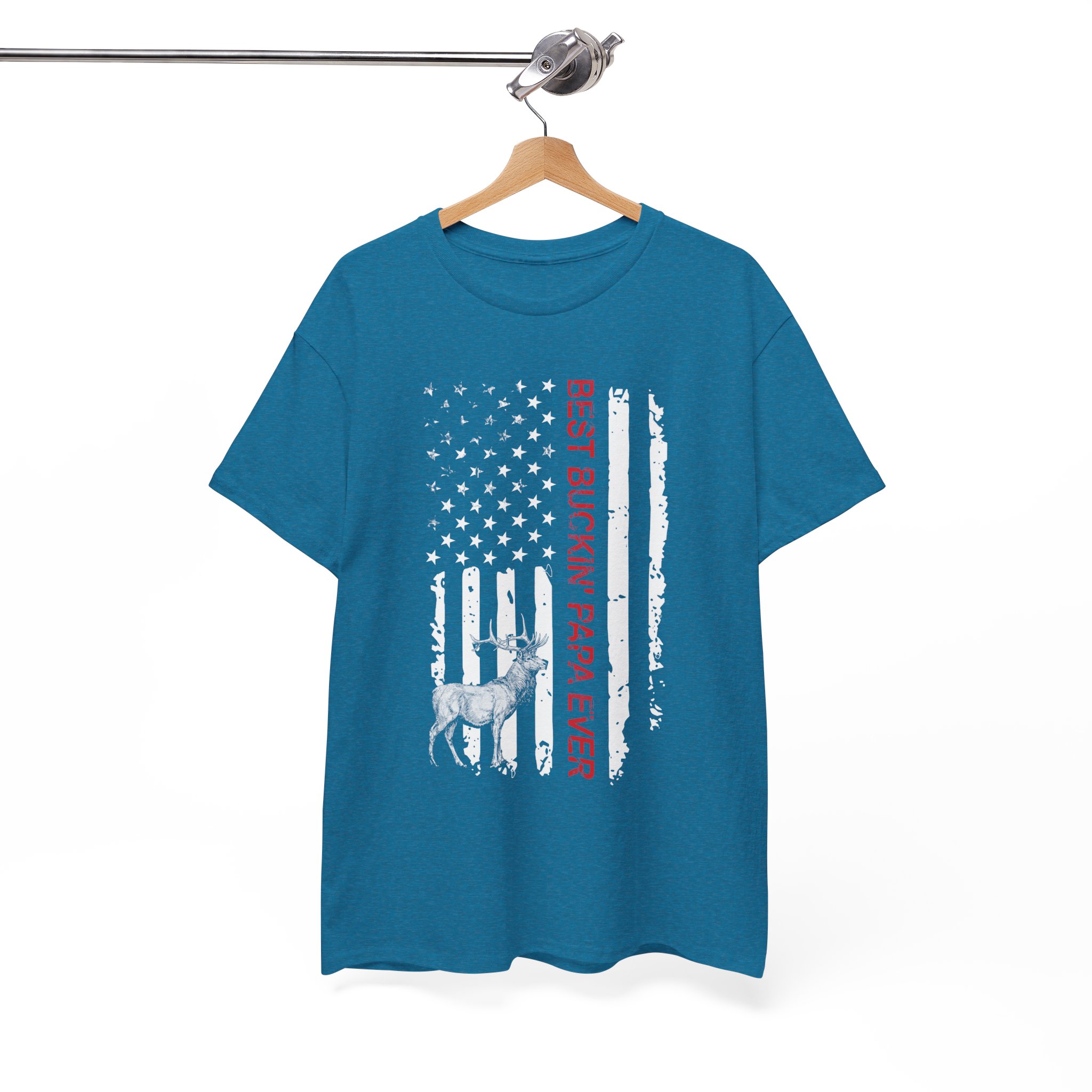 Best Buckin’ Papa Ever Dad Hunting T‑Shirt - Image 9